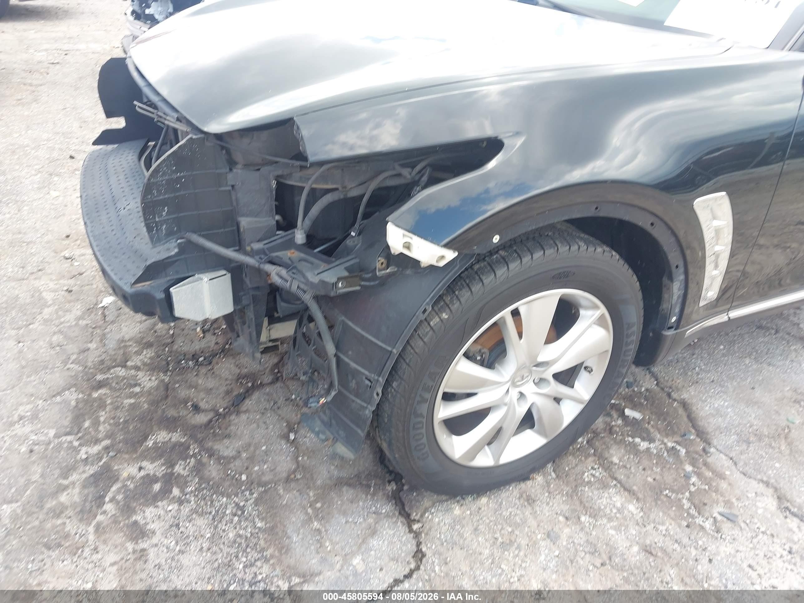 2013 Infiniti Fx37 Black vin: JN8CS1MW3DM173106