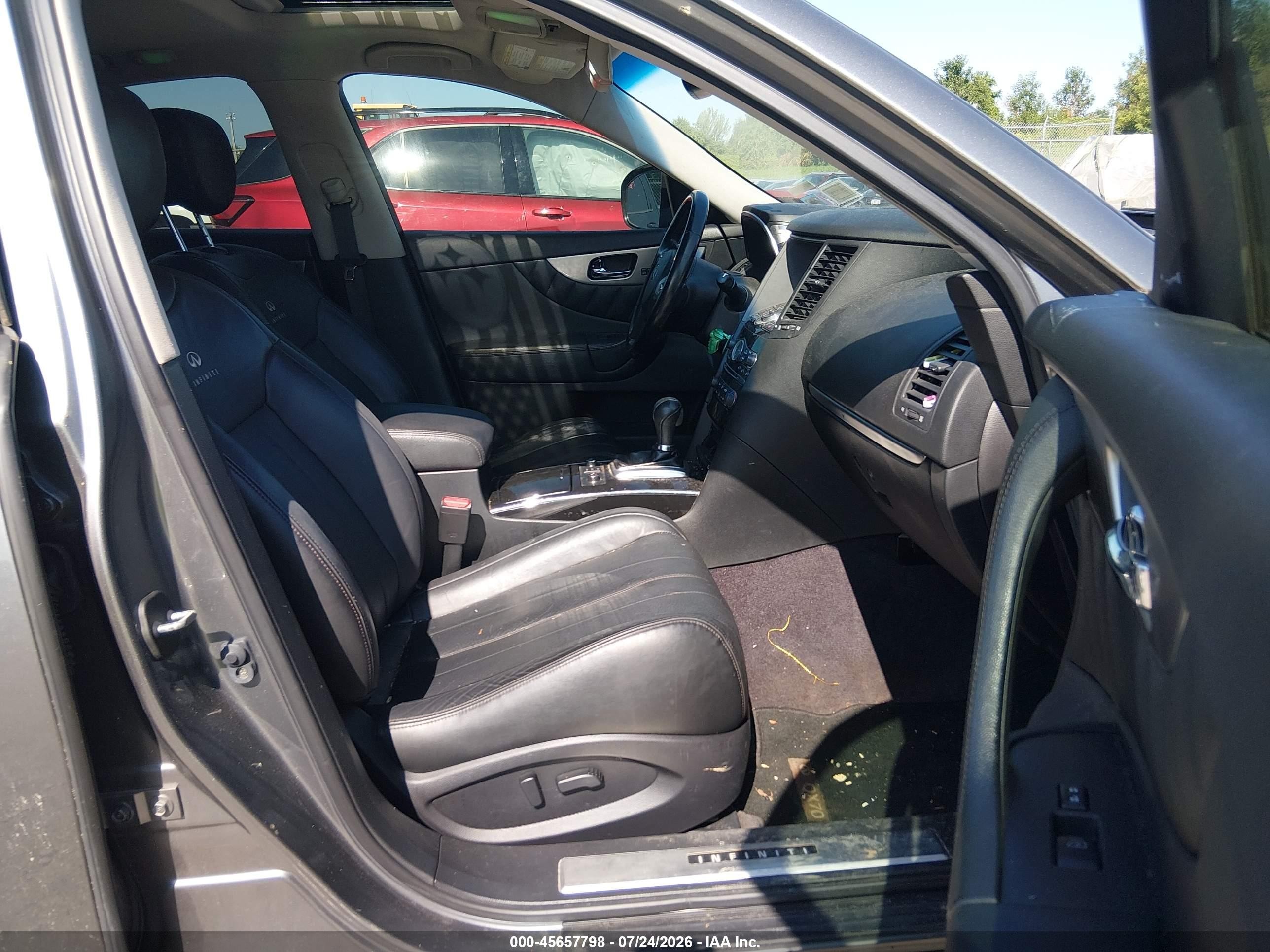 2014 Infiniti Qx70   Gray vin: JN8CS1MW3EM410419