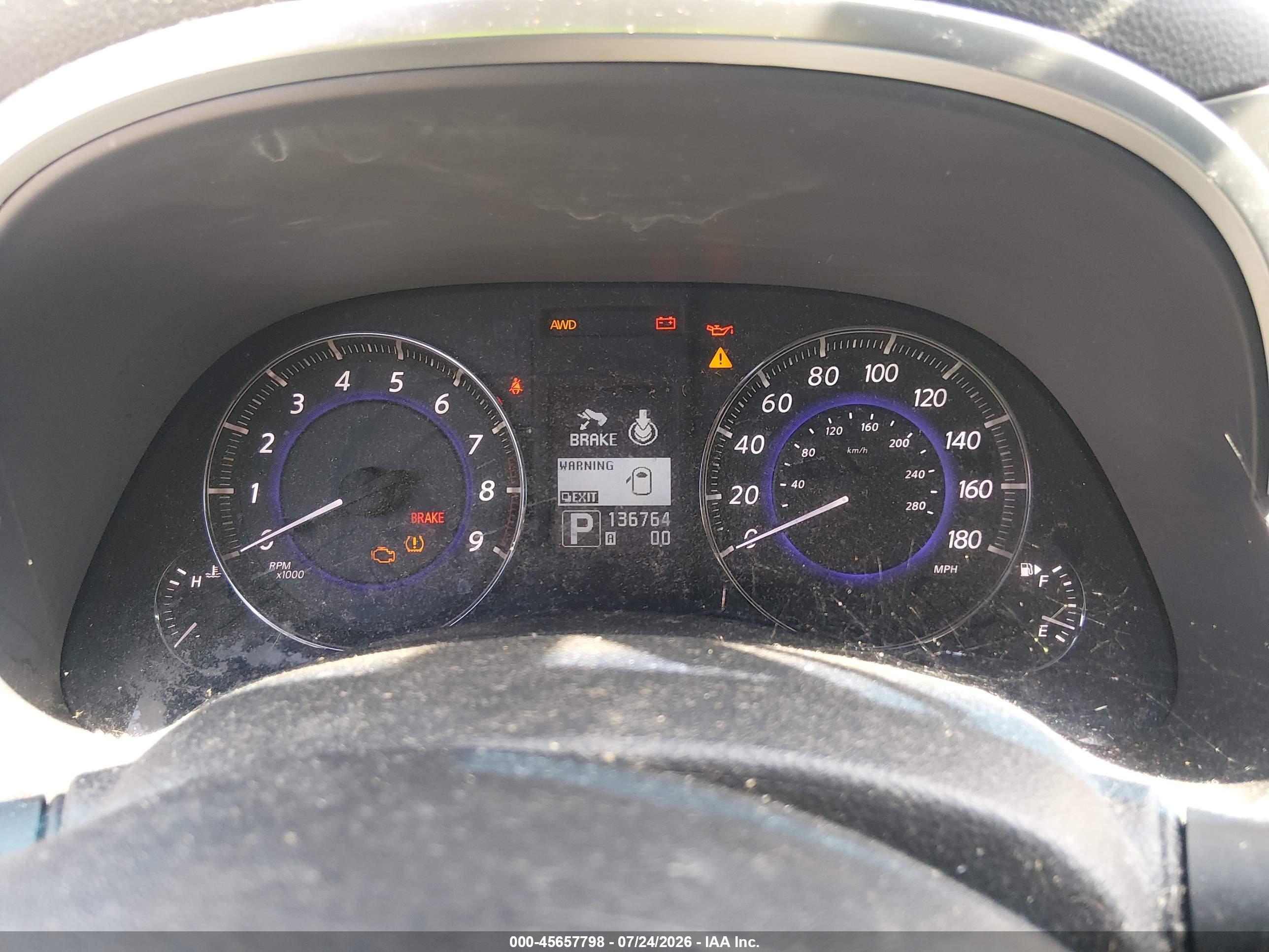 2014 Infiniti Qx70   Gray vin: JN8CS1MW3EM410419