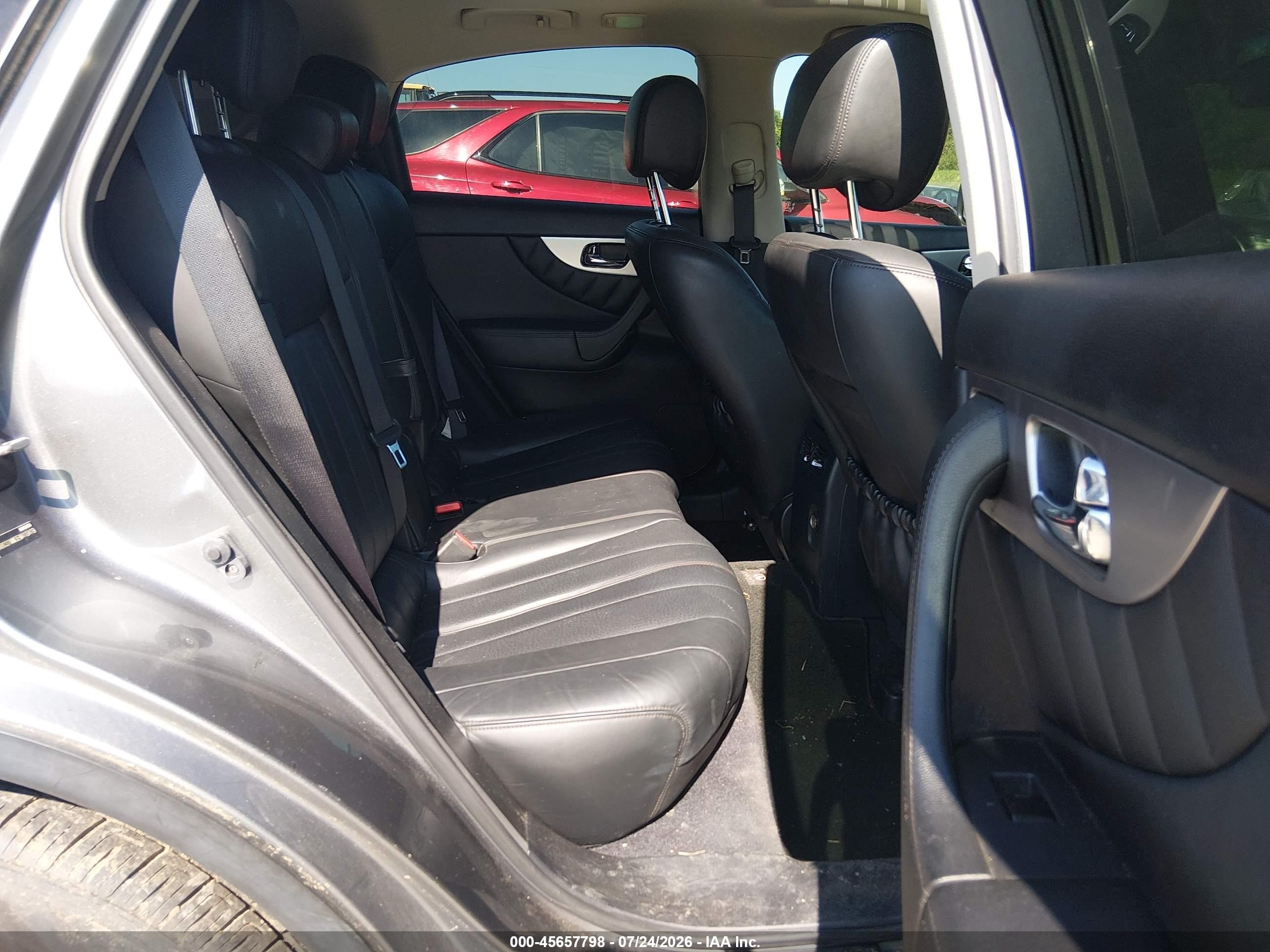 2014 Infiniti Qx70   Gray vin: JN8CS1MW3EM410419