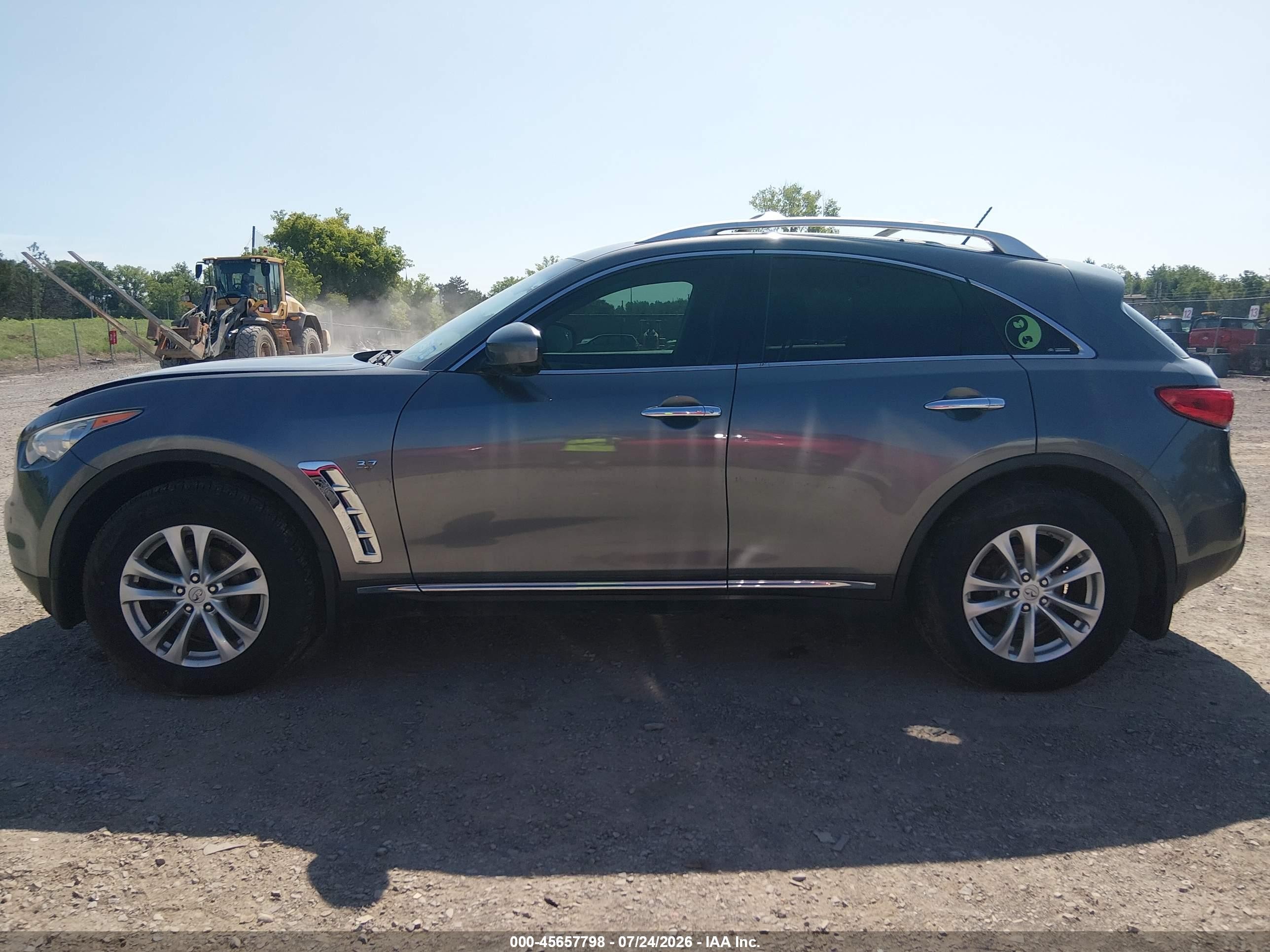 2014 Infiniti Qx70   Gray vin: JN8CS1MW3EM410419