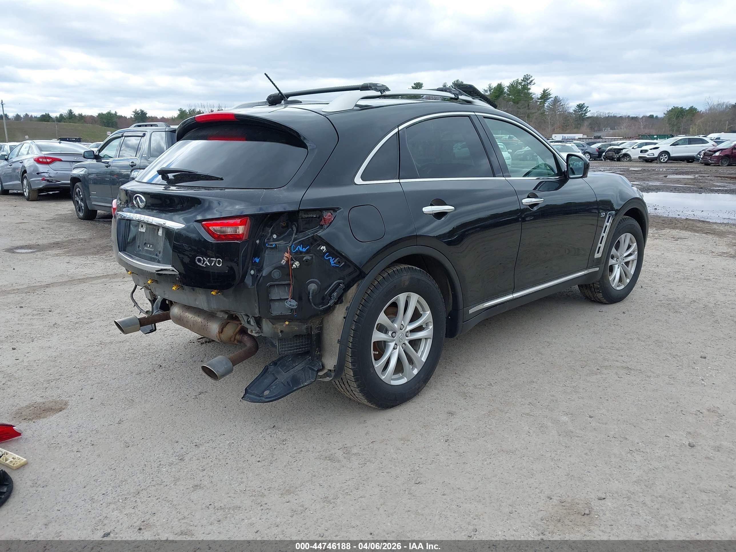2015 Infiniti Qx70   Black vin: JN8CS1MW3FM482125