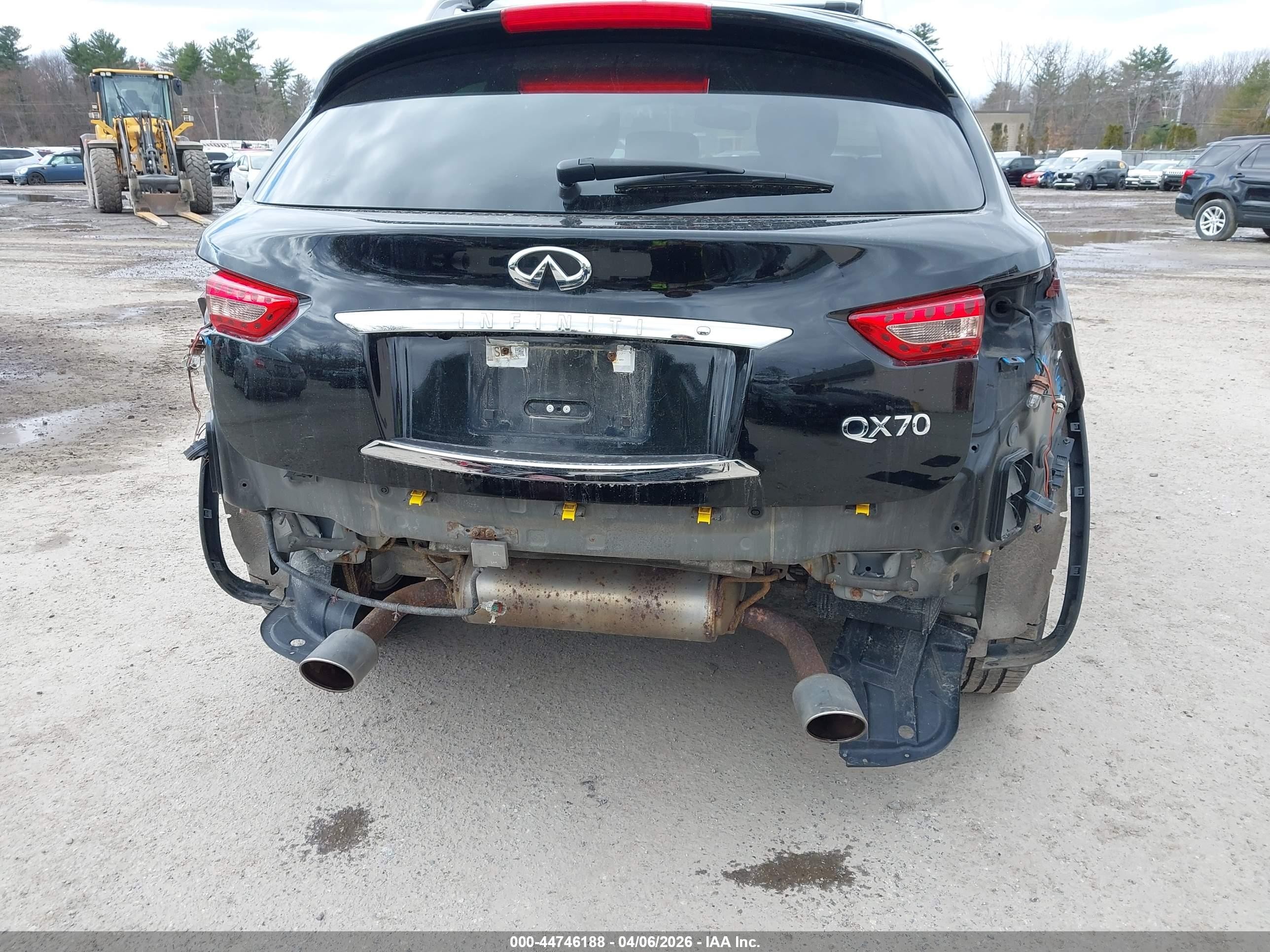 2015 Infiniti Qx70   Black vin: JN8CS1MW3FM482125