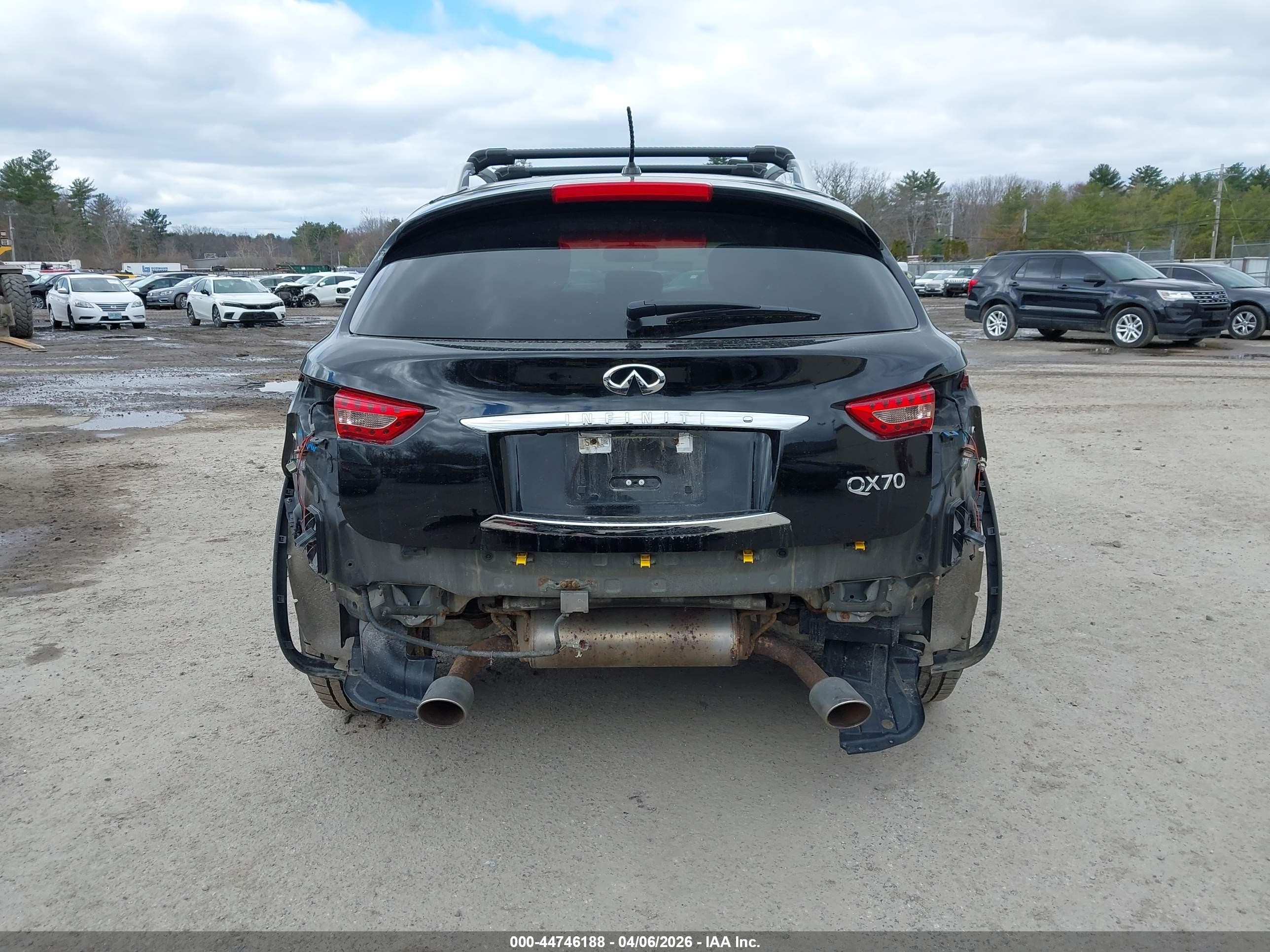 2015 Infiniti Qx70   Black vin: JN8CS1MW3FM482125