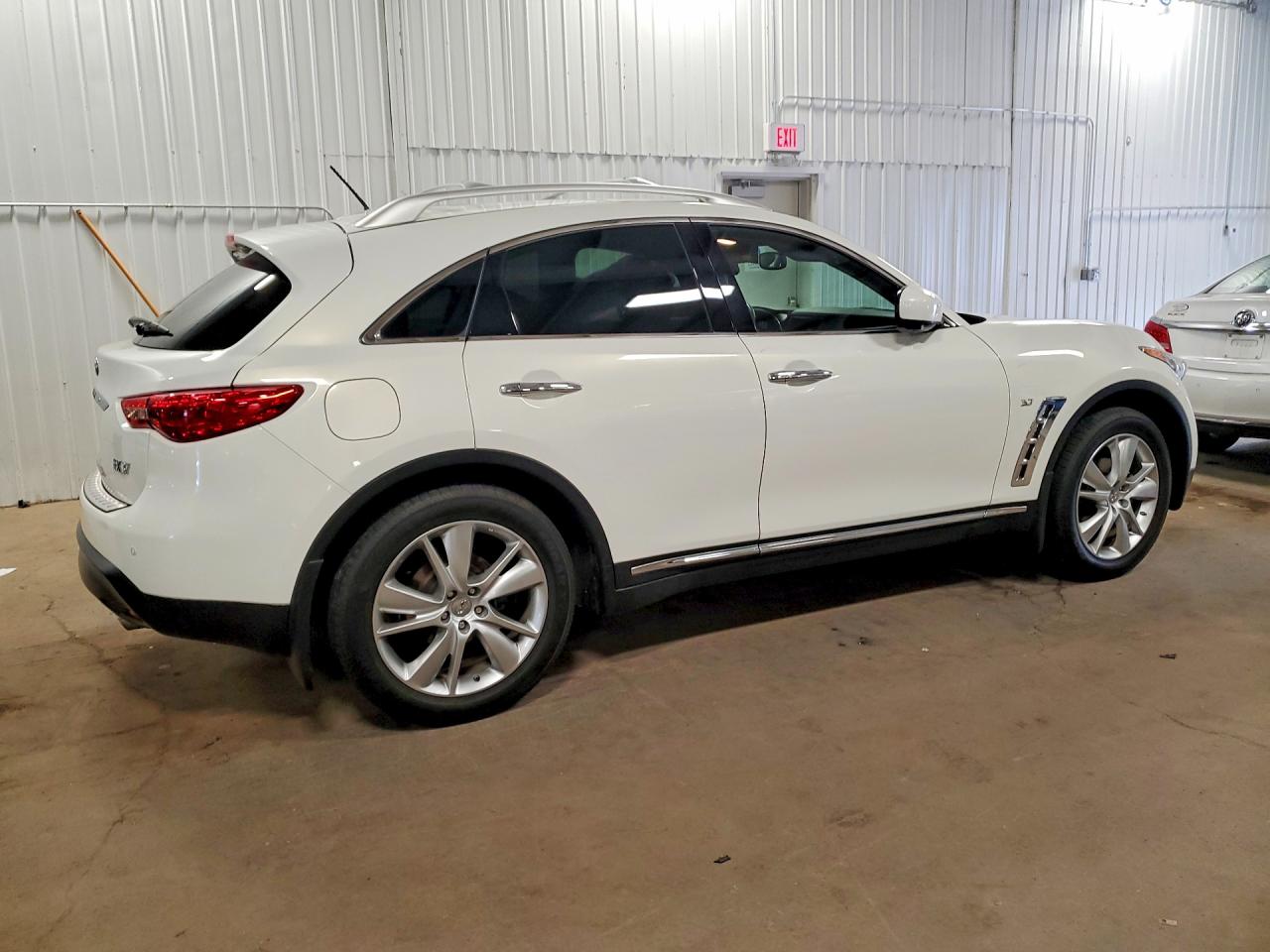 2013 Infiniti Fx37 Base White vin: JN8CS1MW4DM170599