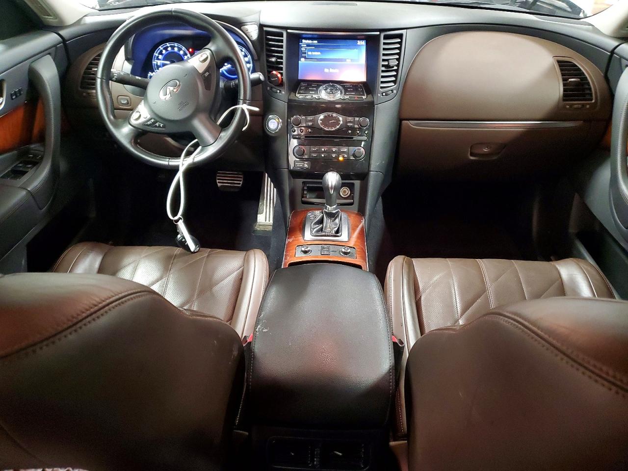 2013 Infiniti Fx37 Base White vin: JN8CS1MW4DM170599