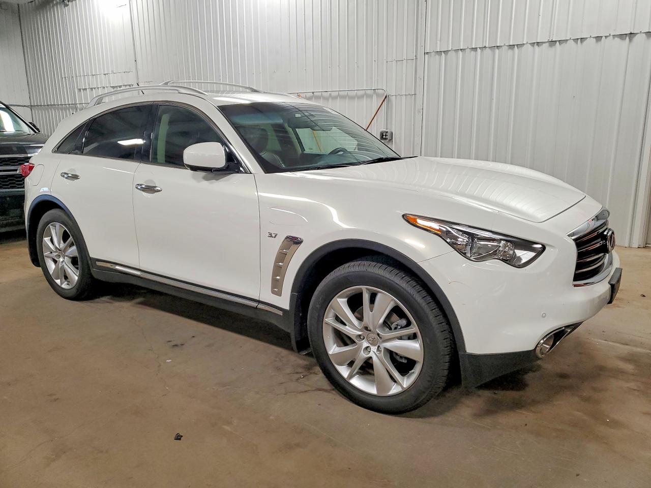 2013 Infiniti Fx37 Base White vin: JN8CS1MW4DM170599