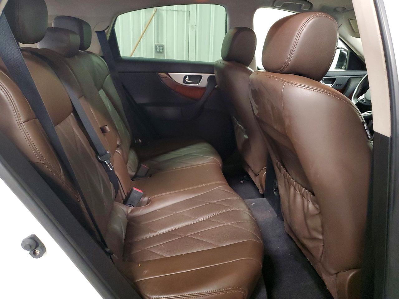2013 Infiniti Fx37 Base White vin: JN8CS1MW4DM170599