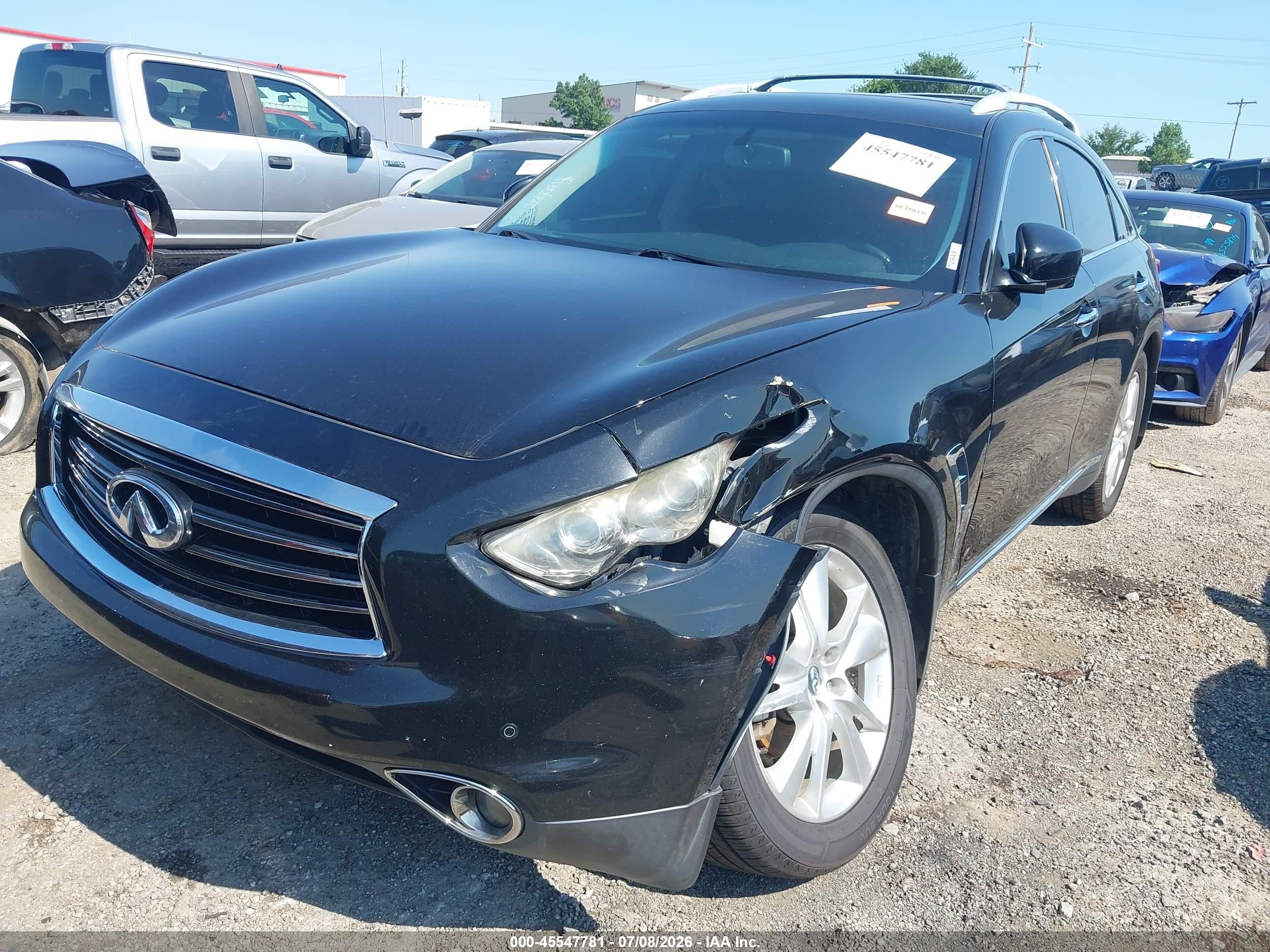 2013 Infiniti Fx37   Black vin: JN8CS1MW4DM175124