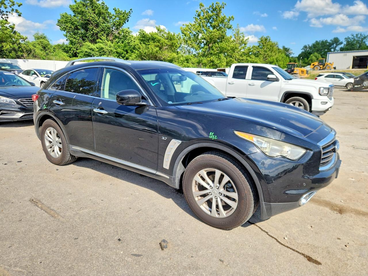 2014 Infiniti Qx70 Base Black vin: JN8CS1MW4EM411322