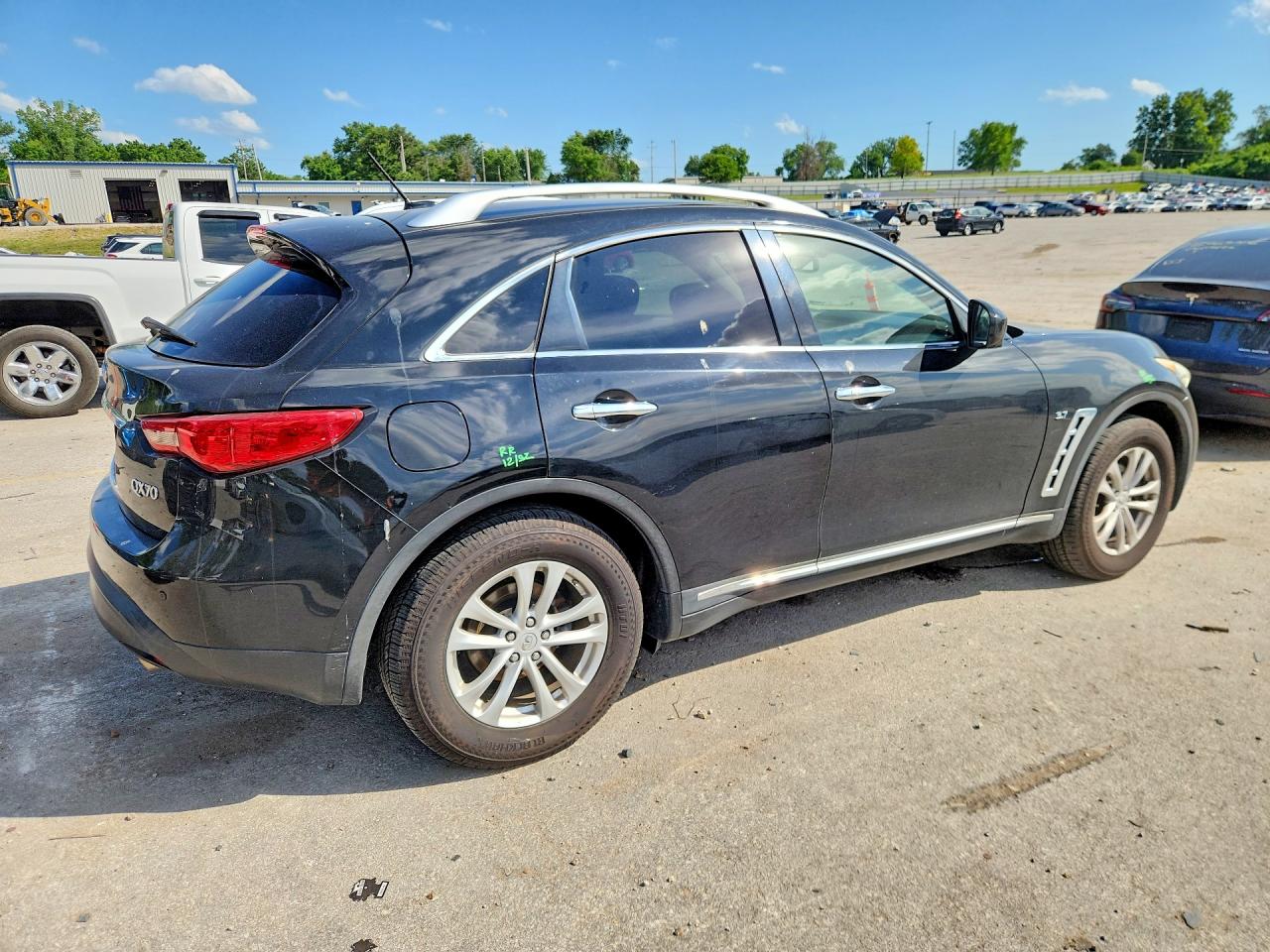 2014 Infiniti Qx70 Base Black vin: JN8CS1MW4EM411322