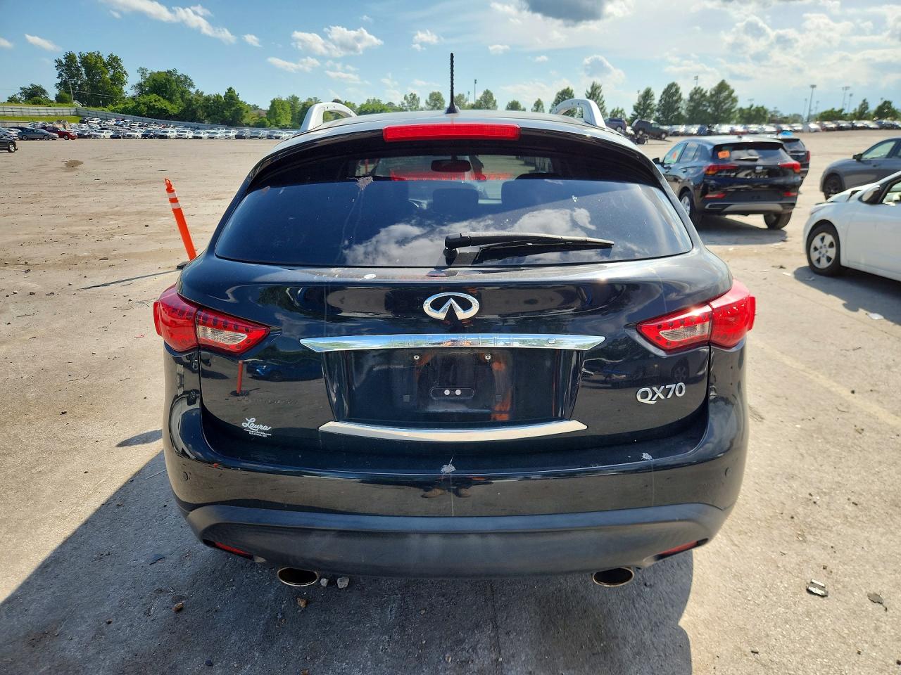 2014 Infiniti Qx70 Base Black vin: JN8CS1MW4EM411322