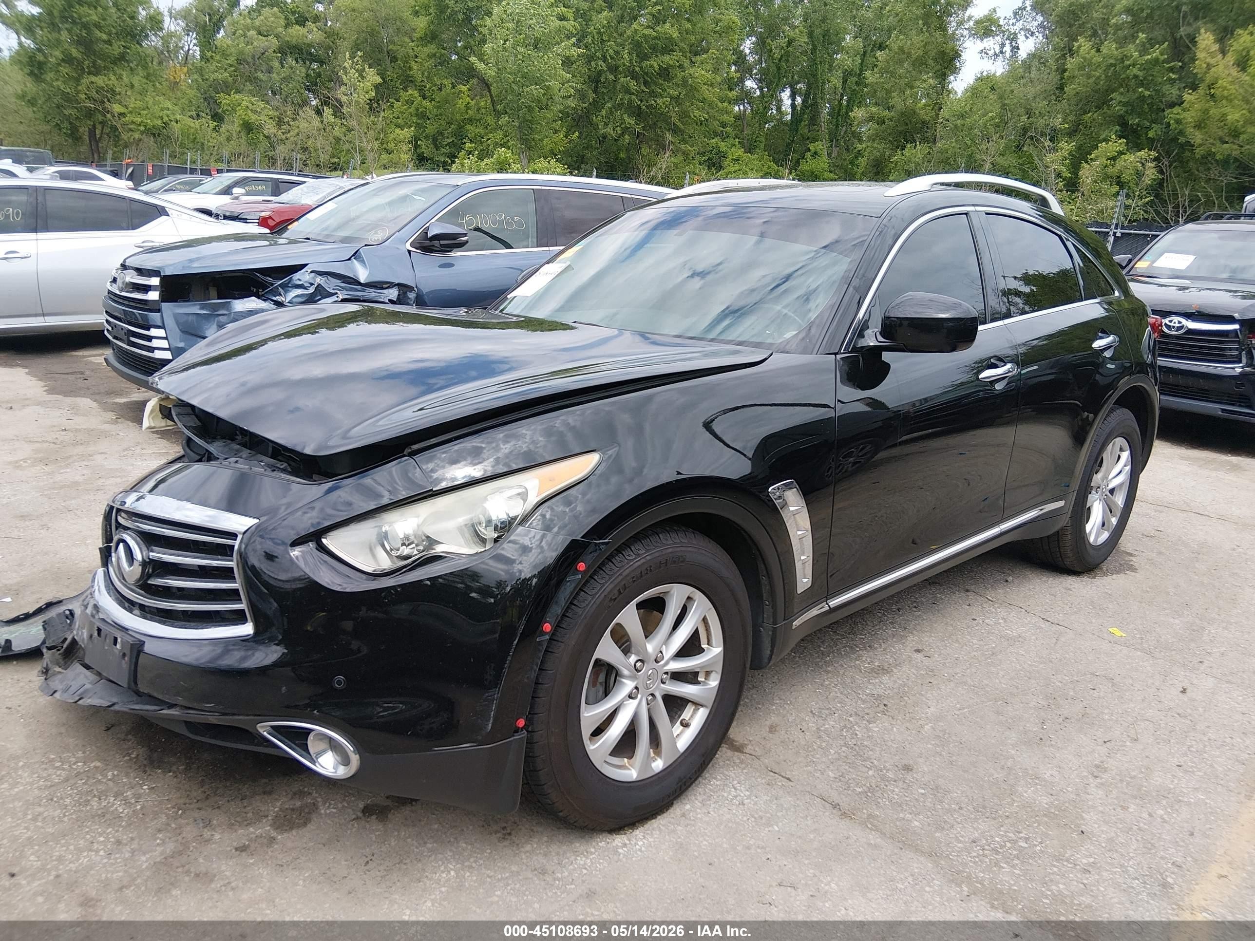 2015 Infiniti Qx70   Black vin: JN8CS1MW4FM482604