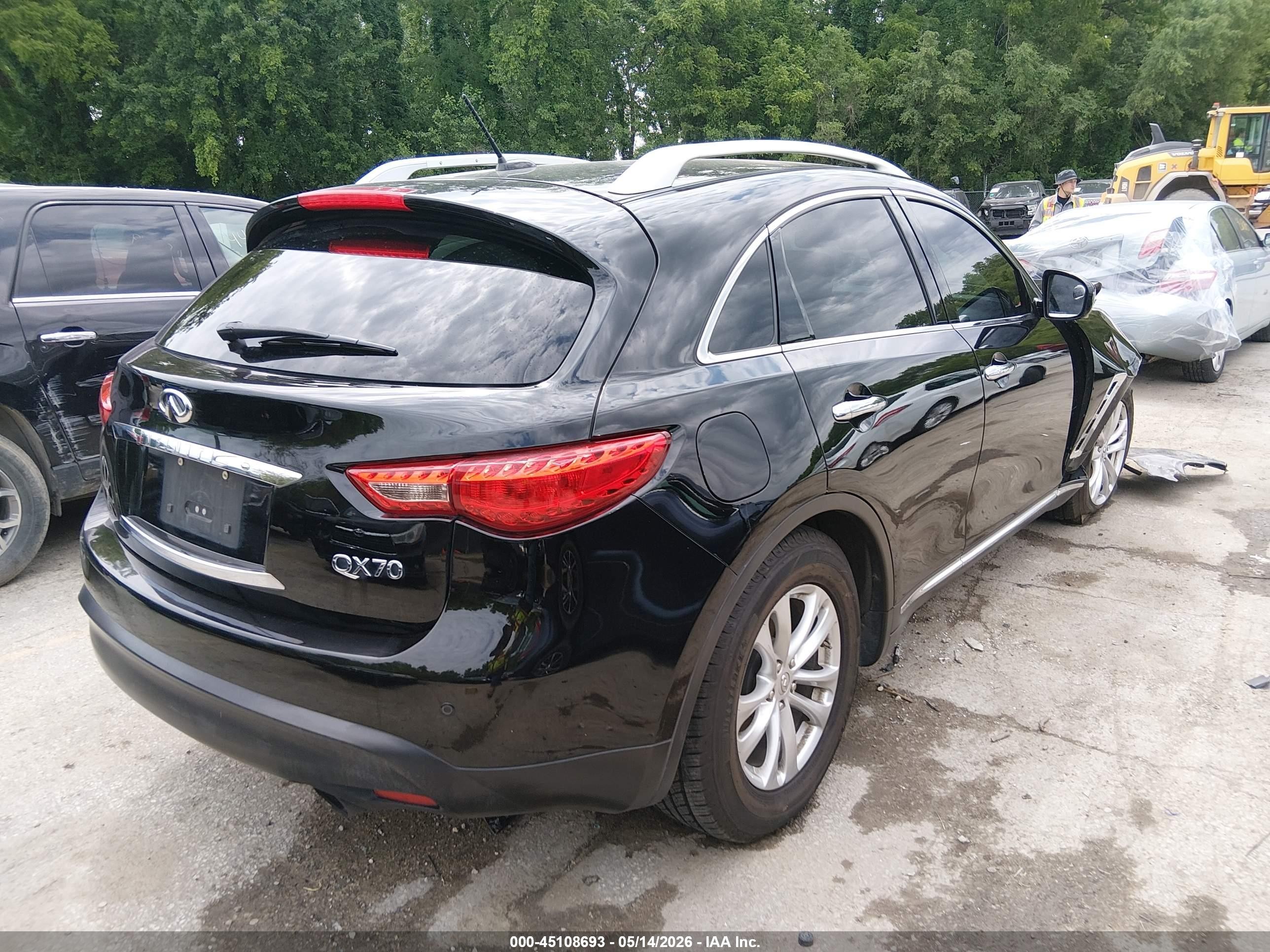 2015 Infiniti Qx70   Black vin: JN8CS1MW4FM482604
