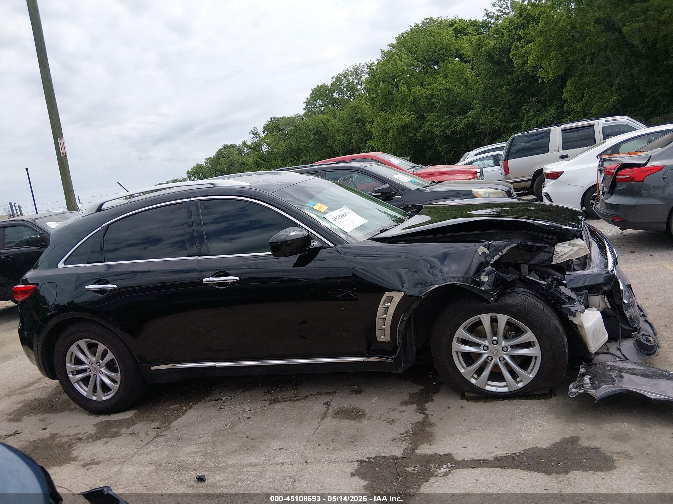 2015 Infiniti Qx70   Black vin: JN8CS1MW4FM482604
