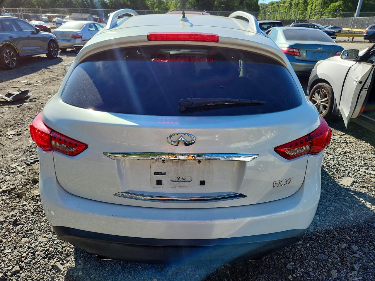 2013 Infiniti Fx37 Base White vin: JN8CS1MW5DM173110
