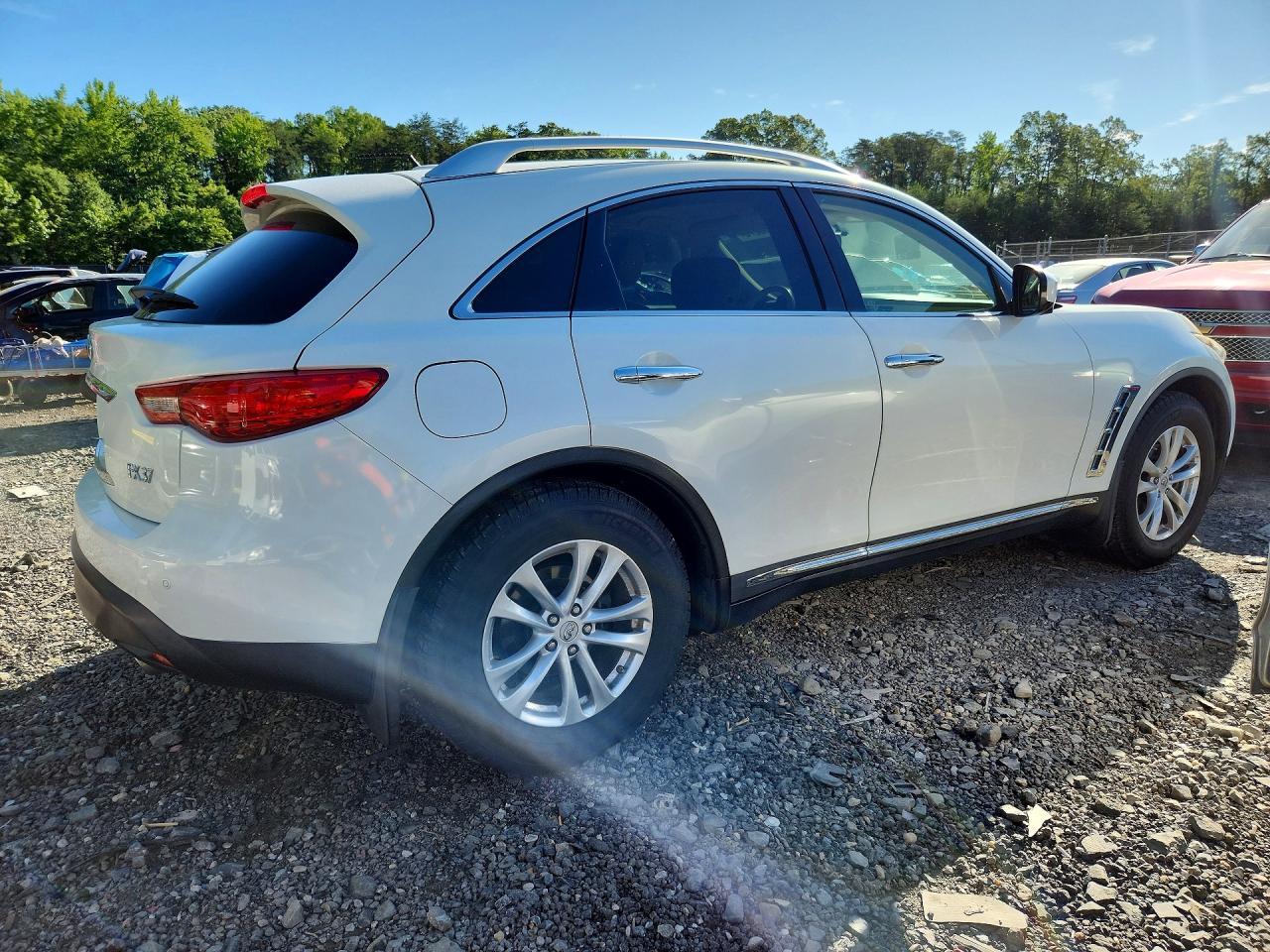 2013 Infiniti Fx37 Base White vin: JN8CS1MW5DM173110