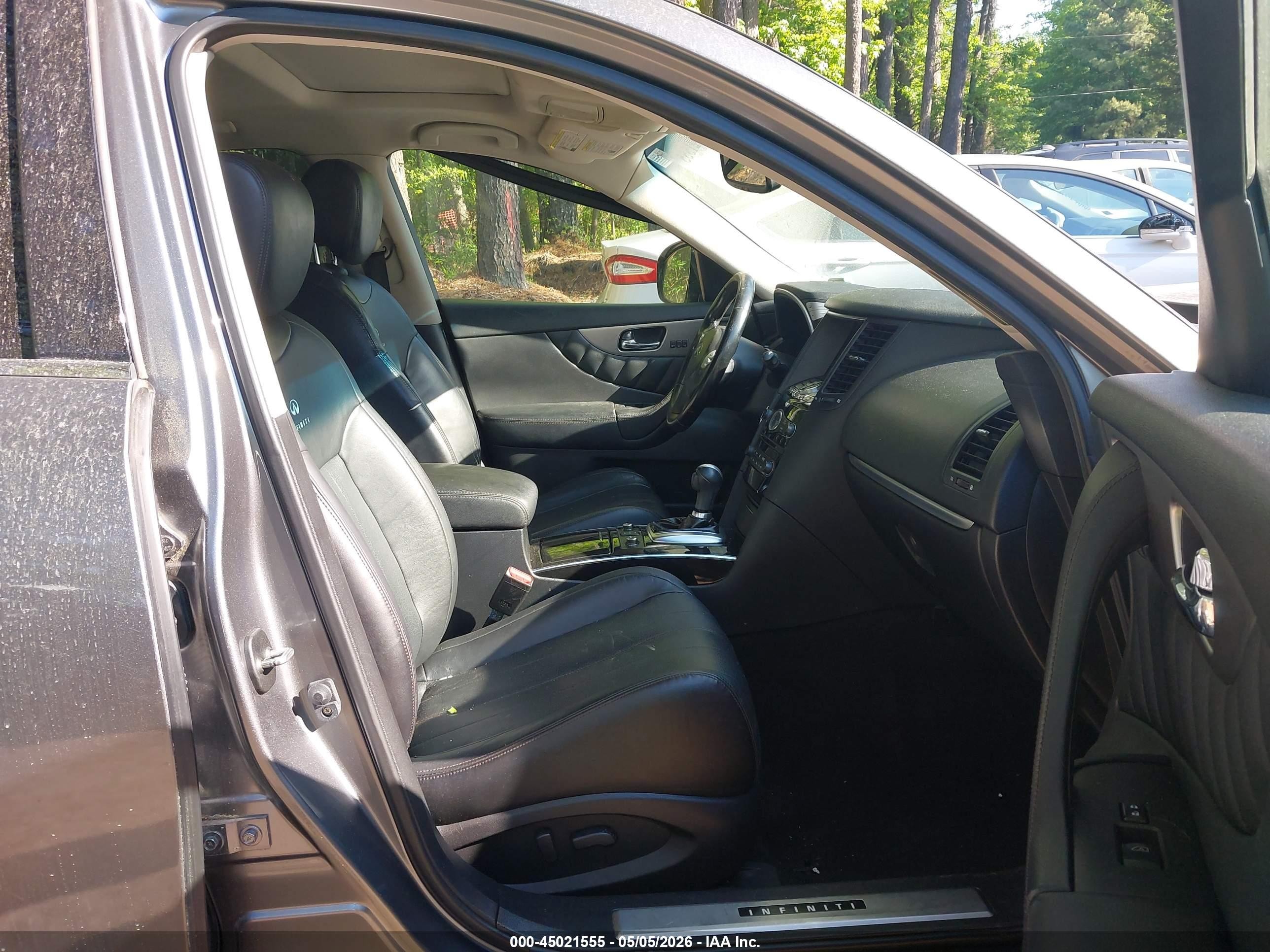 2014 Infiniti Qx70   Gray vin: JN8CS1MW5EM410616