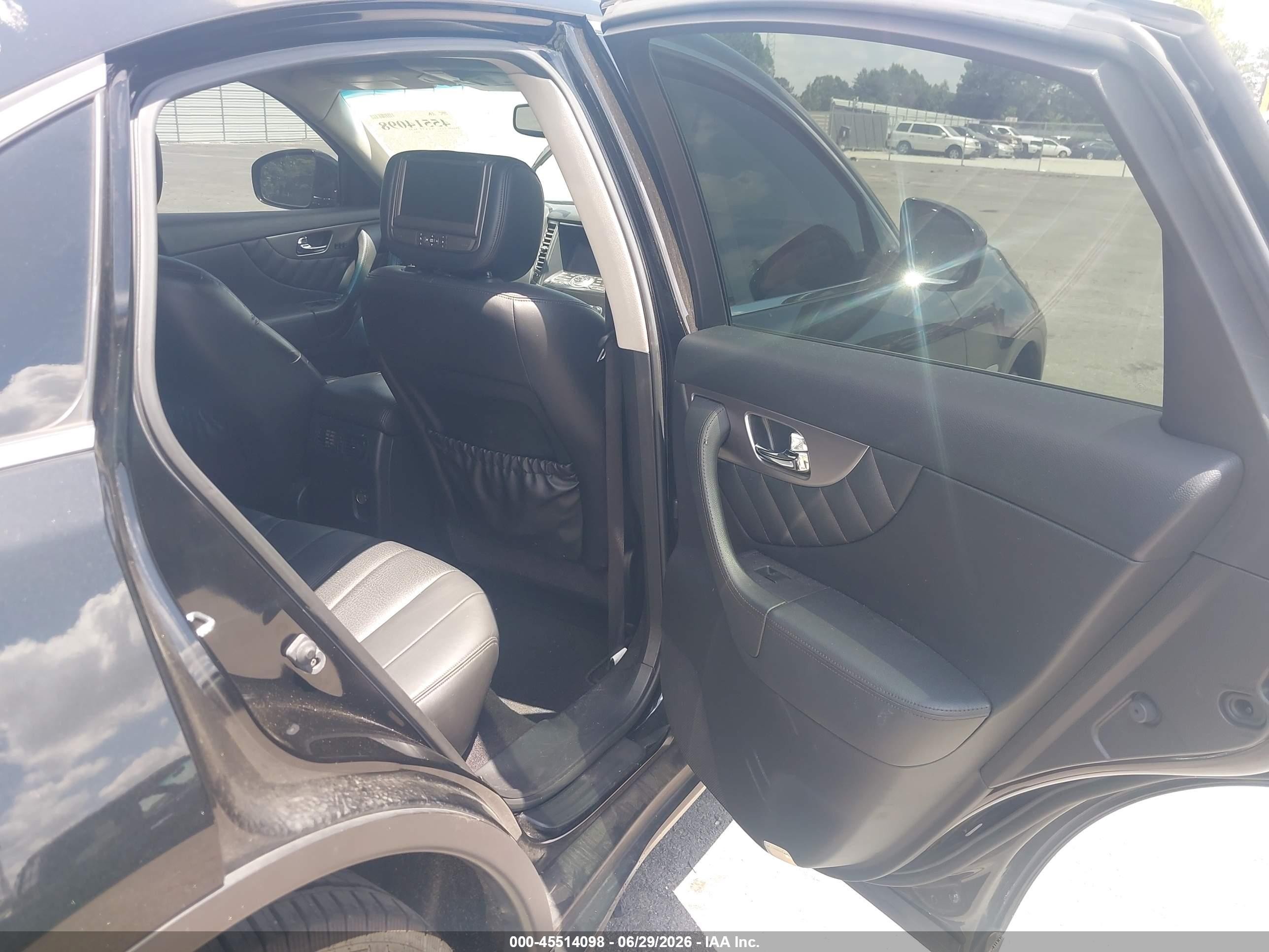 2014 Infiniti Qx70   Black vin: JN8CS1MW5EM413631