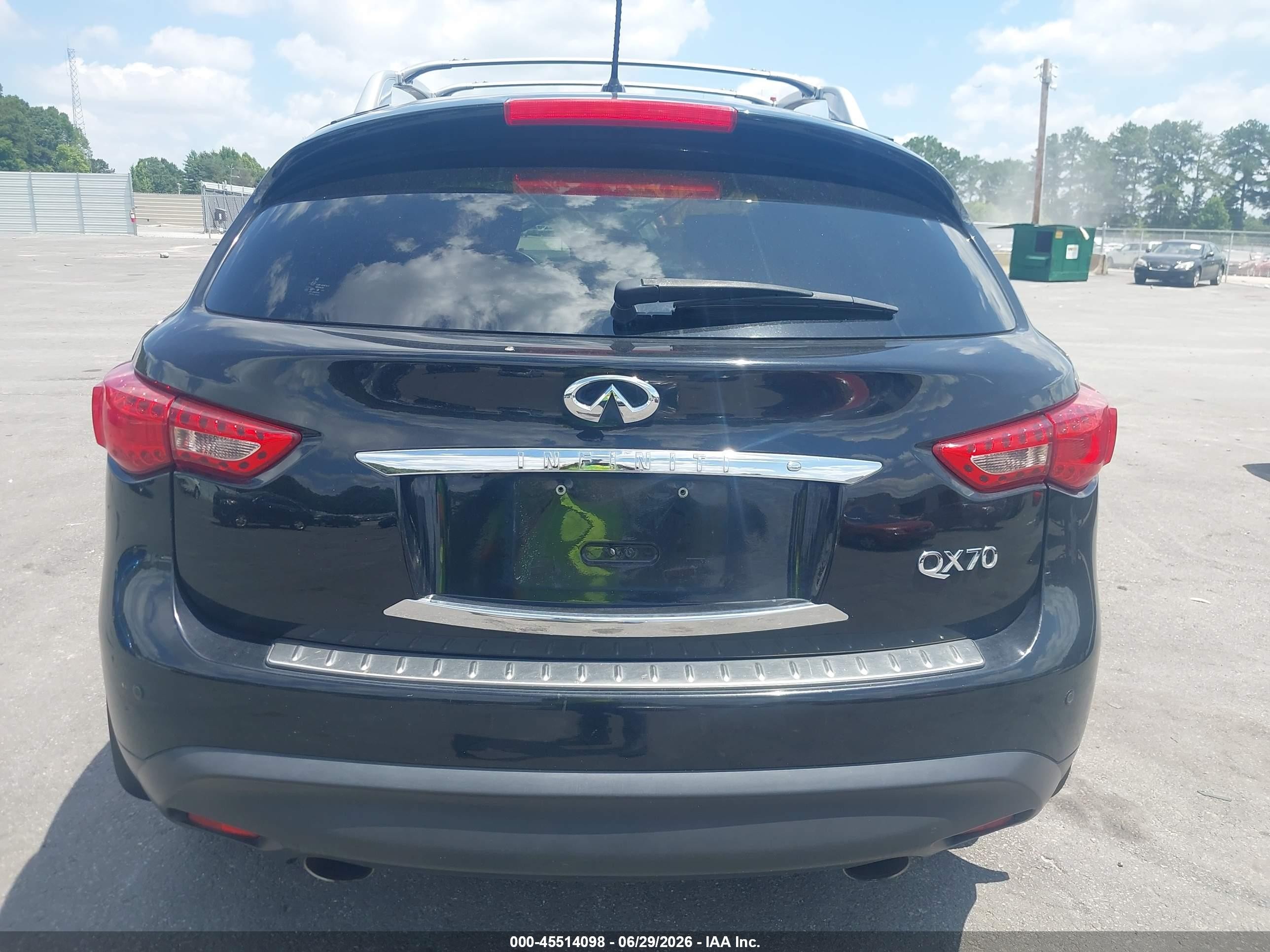 2014 Infiniti Qx70   Black vin: JN8CS1MW5EM413631