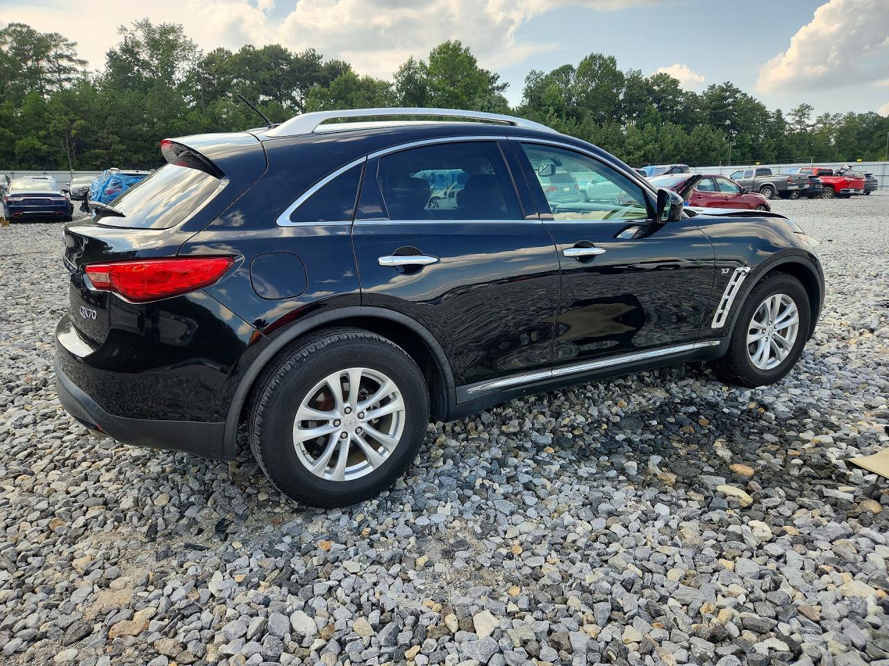 2015 Infiniti Qx70 Base Black vin: JN8CS1MW5FM481445