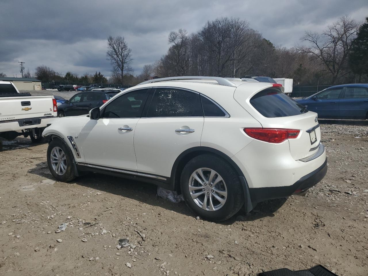 2017 Infiniti Qx70  White vin: JN8CS1MW5HM416422