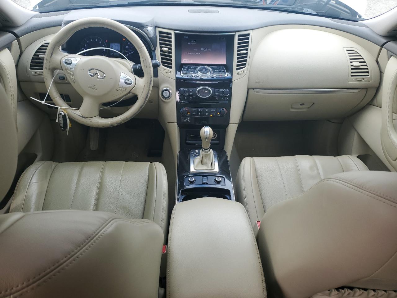 2017 Infiniti Qx70  White vin: JN8CS1MW5HM416422