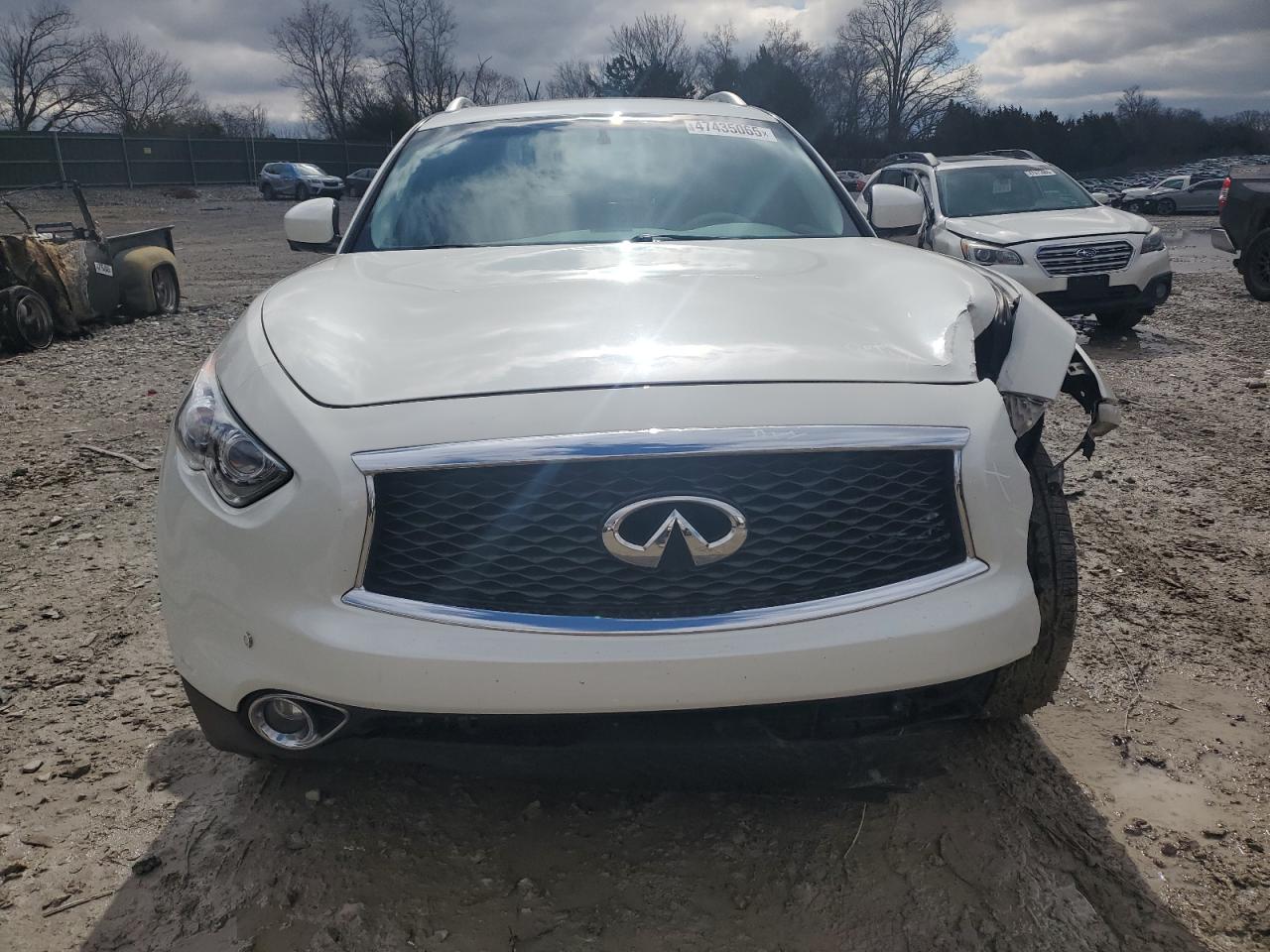 2017 Infiniti Qx70  White vin: JN8CS1MW5HM416422