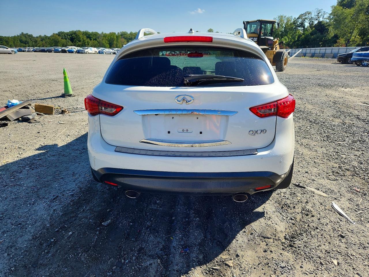 2017 Infiniti Qx70 Base White vin: JN8CS1MW5HM416422