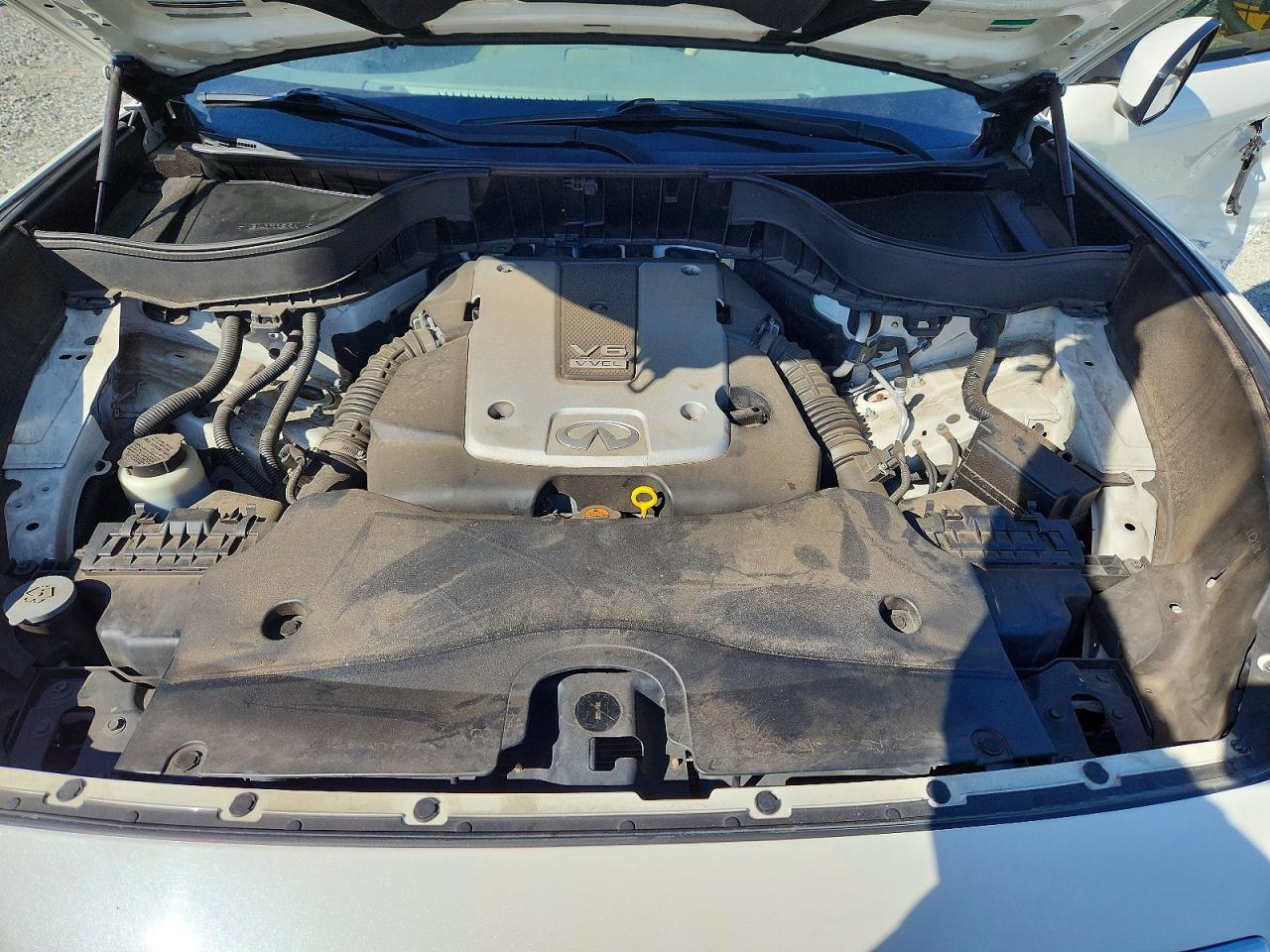 2017 Infiniti Qx70 Base White vin: JN8CS1MW5HM416422
