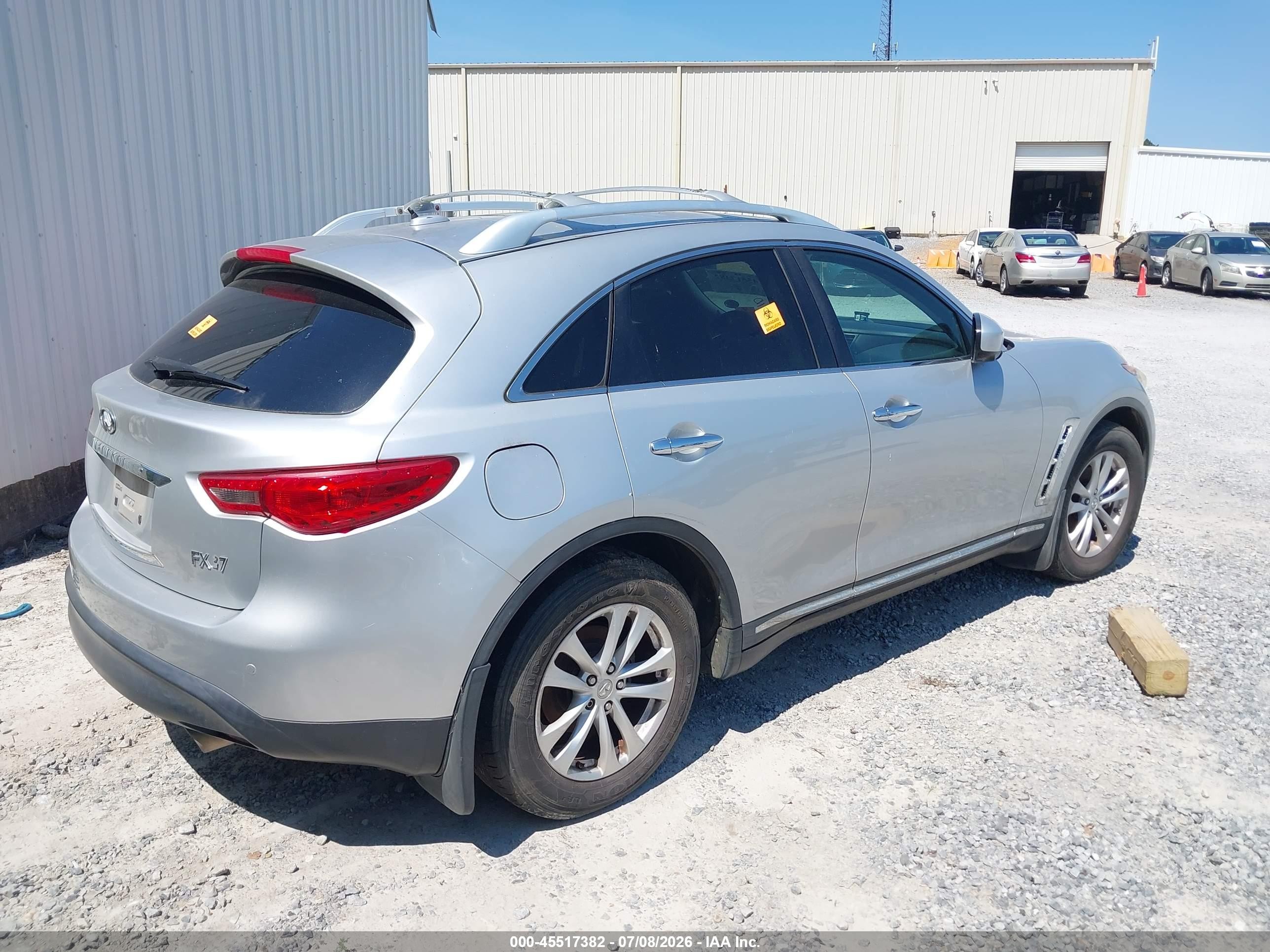 2013 Infiniti Fx37   Silver vin: JN8CS1MW6DM171303