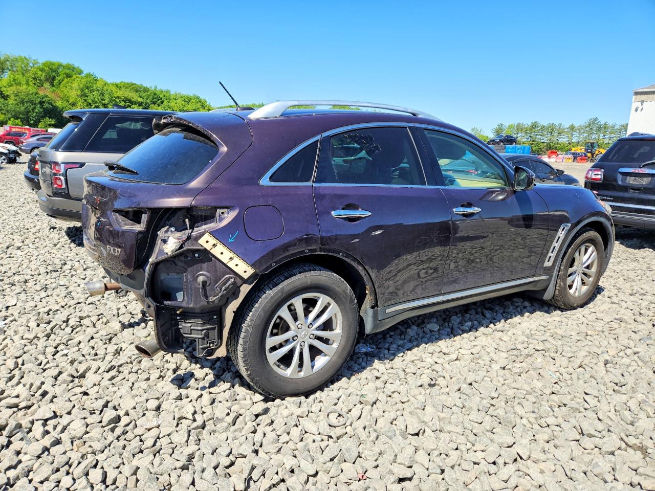 2013 Infiniti Fx37 Base Gray vin: JN8CS1MW6DM171415