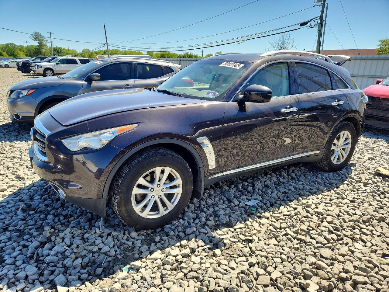 2013 Infiniti Fx37 Base Gray vin: JN8CS1MW6DM171415