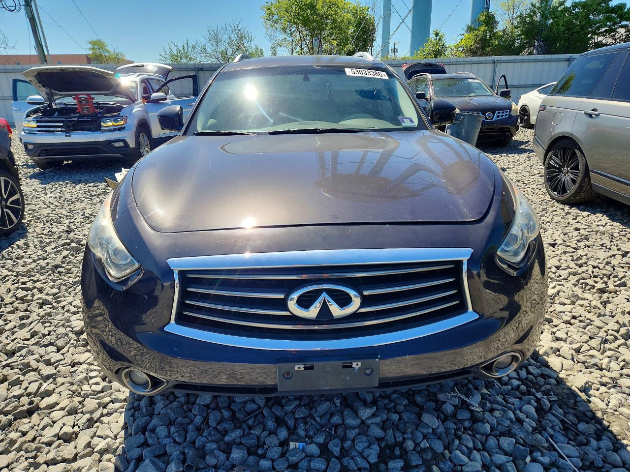 2013 Infiniti Fx37 Base Gray vin: JN8CS1MW6DM171415