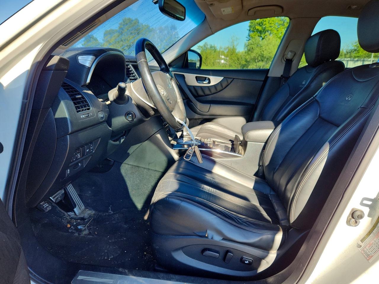 2013 Infiniti Fx37 Base White vin: JN8CS1MW6DM172922