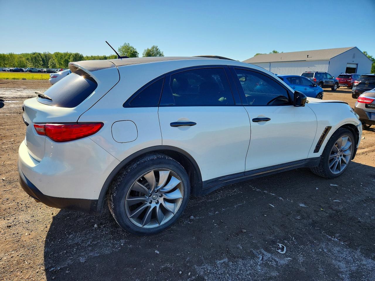 2013 Infiniti Fx37 Base White vin: JN8CS1MW6DM172922