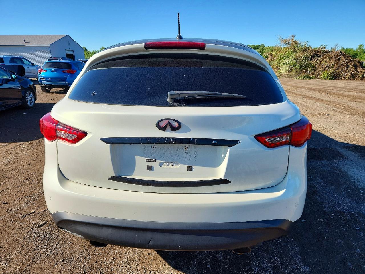 2013 Infiniti Fx37 Base White vin: JN8CS1MW6DM172922