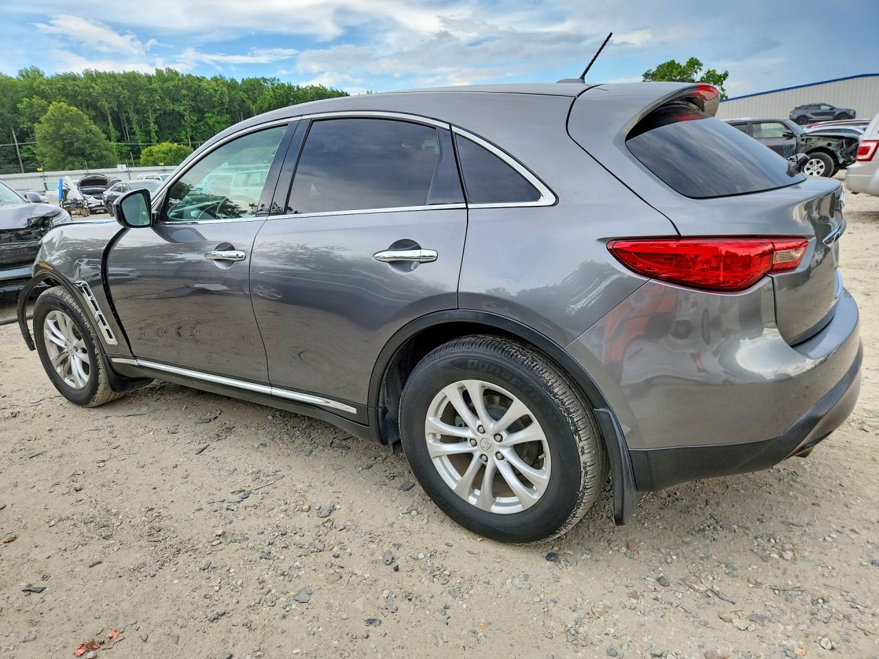 2014 Infiniti Qx70 Base Gray vin: JN8CS1MW6EM413248