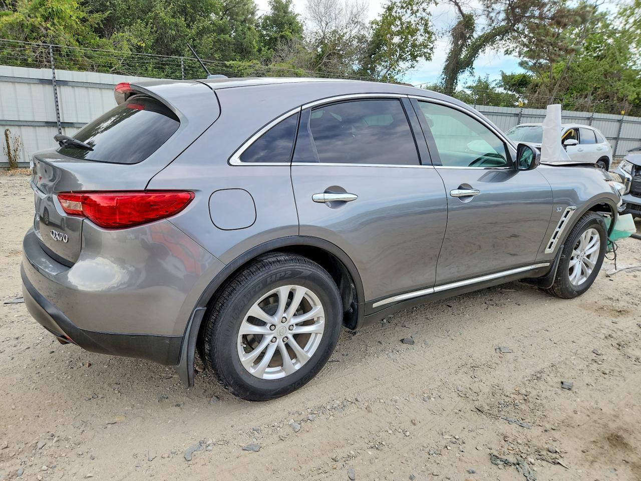 2014 Infiniti Qx70 Base Gray vin: JN8CS1MW6EM413248