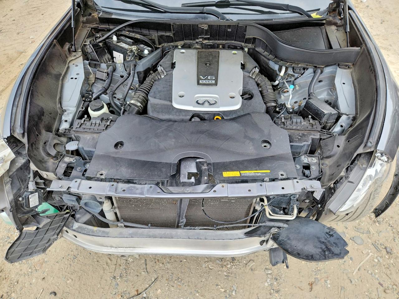 2014 Infiniti Qx70 Base Gray vin: JN8CS1MW6EM413248