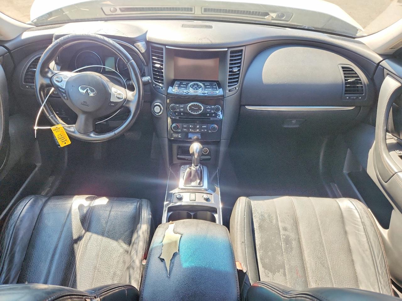 2014 Infiniti Qx70 Base White vin: JN8CS1MW7EM411962
