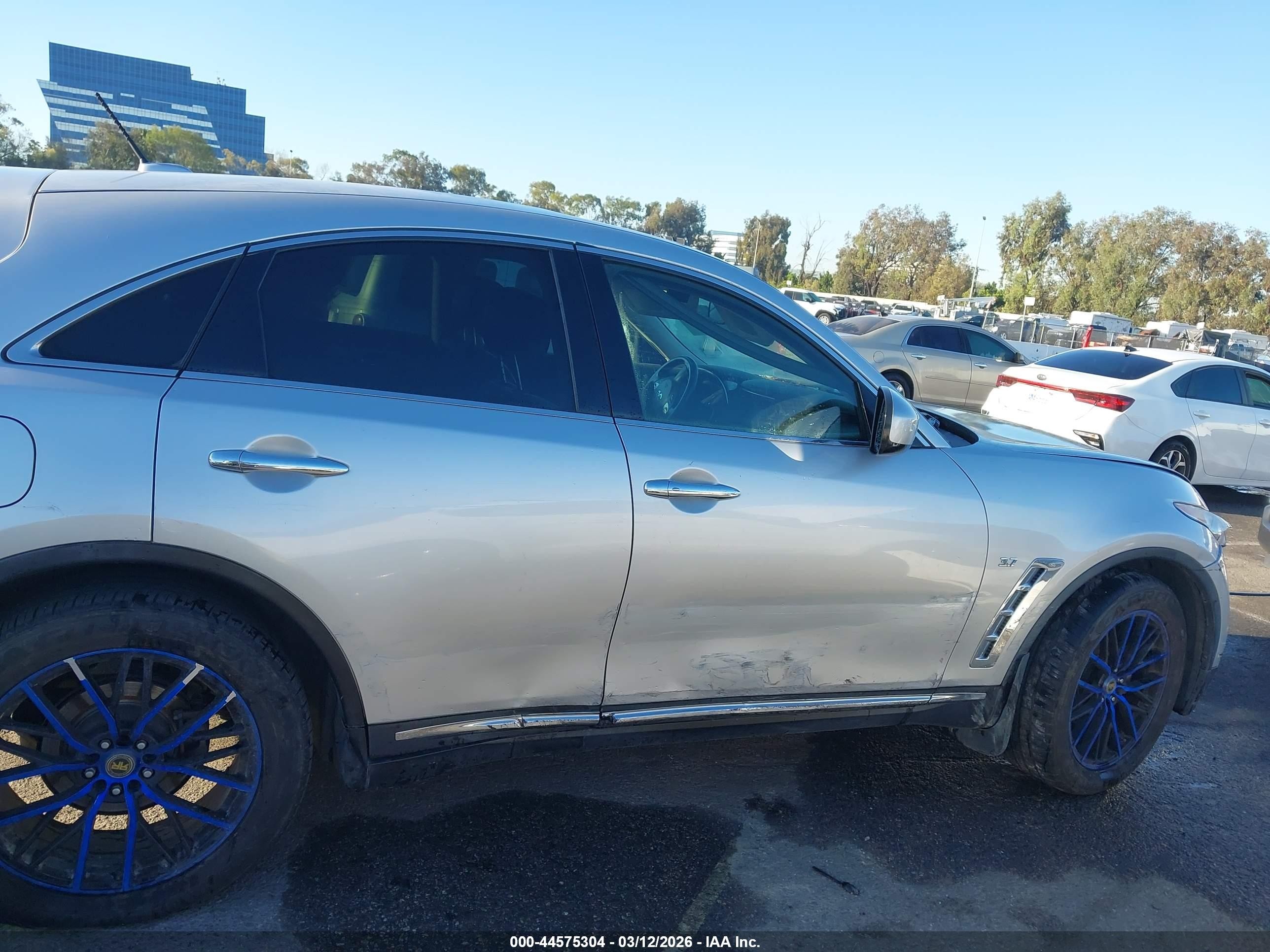 2014 Infiniti Qx70   Gray vin: JN8CS1MW7EM413212