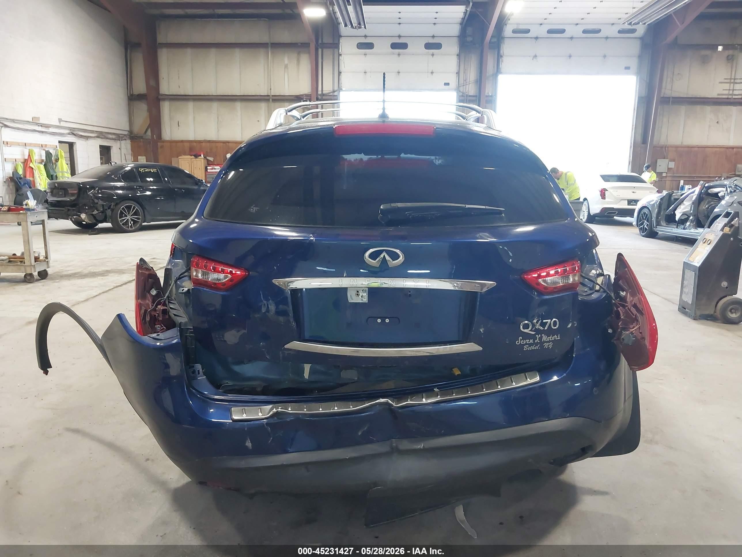 2015 Infiniti Qx70   Blue vin: JN8CS1MW7FM480510