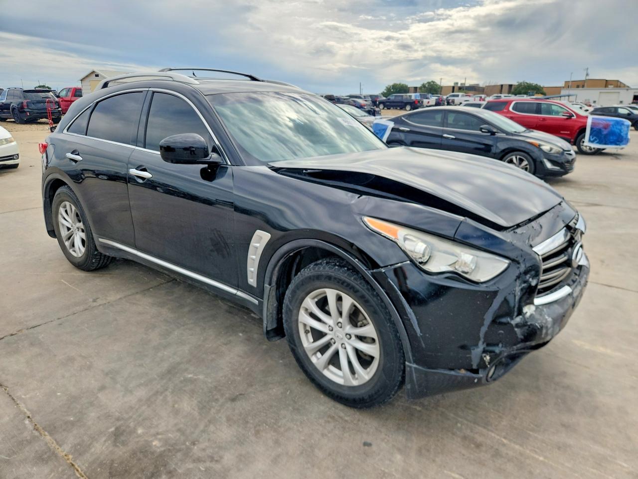 2013 Infiniti Fx37 Base Black vin: JN8CS1MW8DM170329
