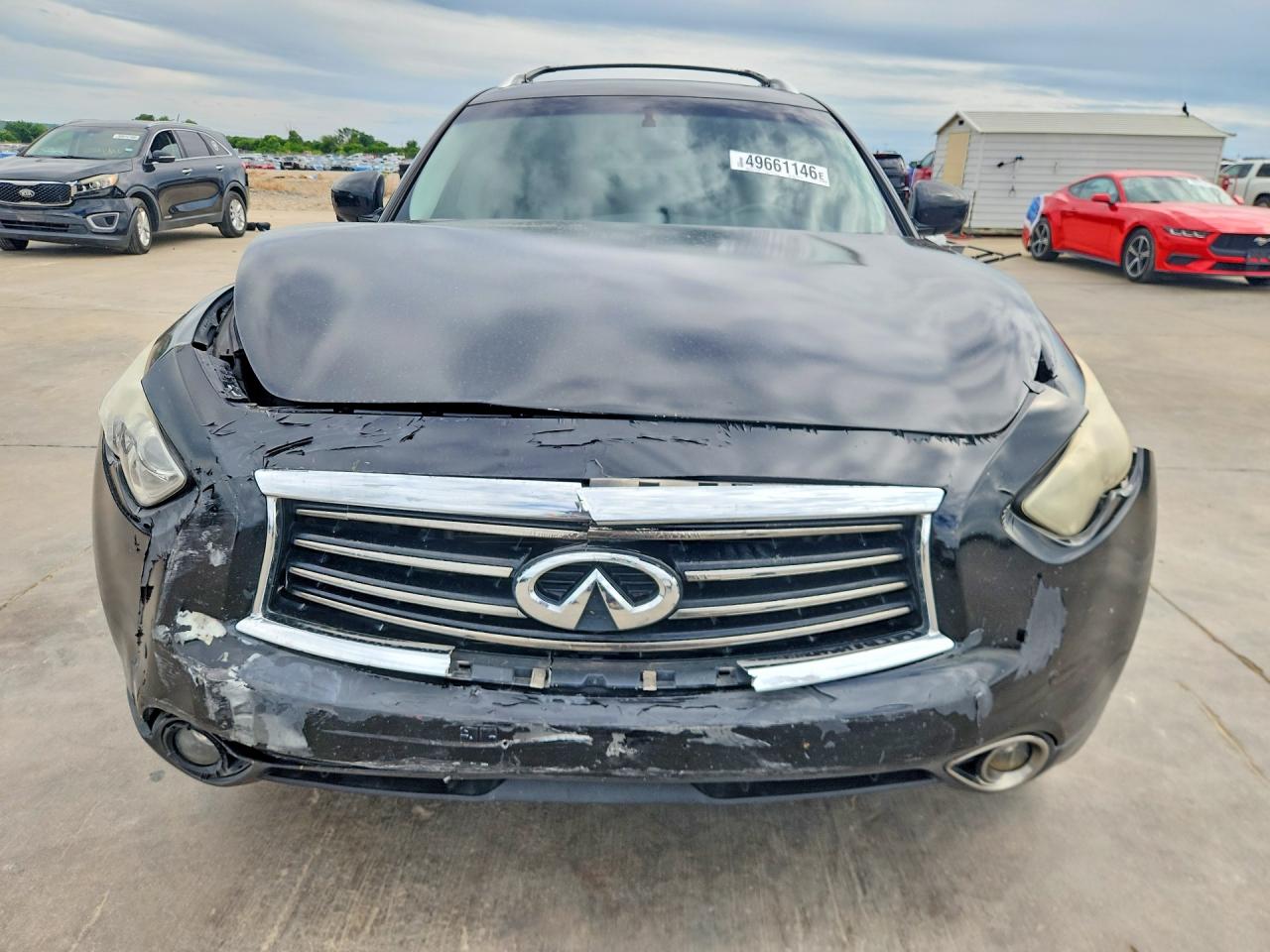 2013 Infiniti Fx37 Base Black vin: JN8CS1MW8DM170329
