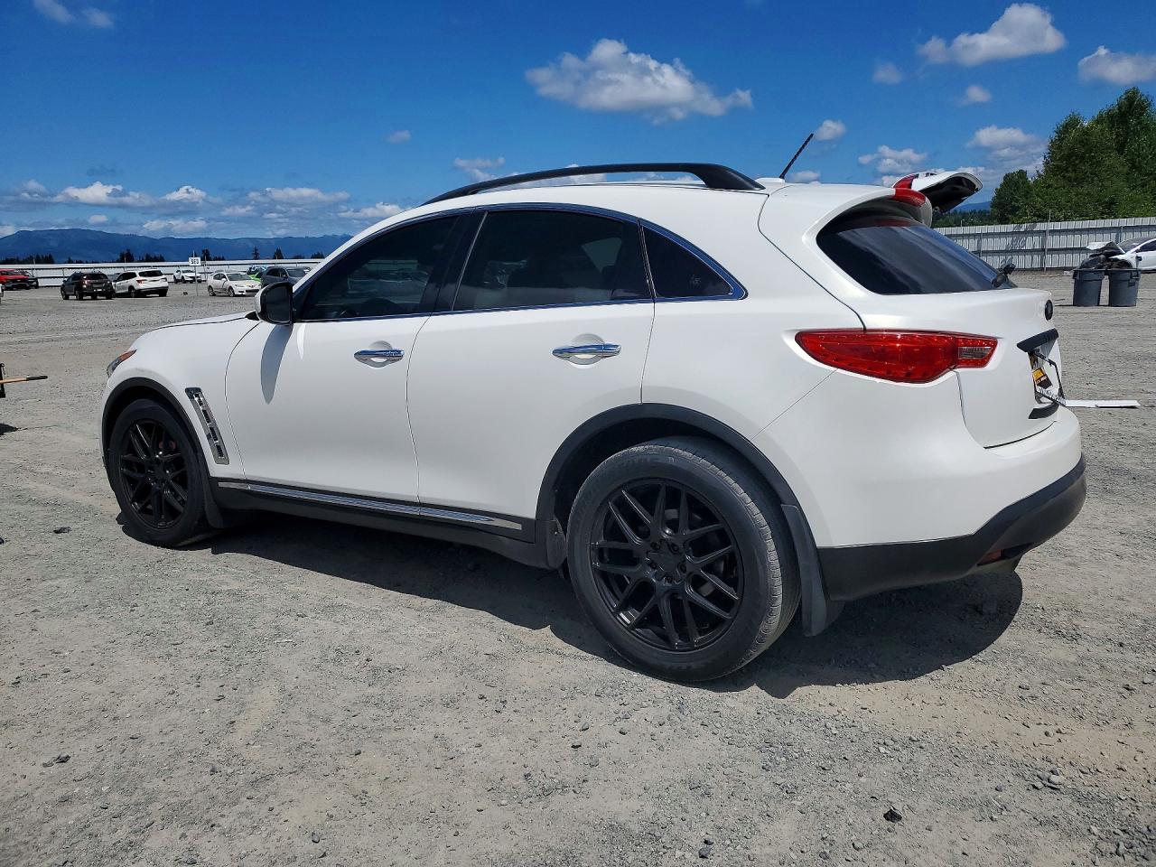 2013 Infiniti Fx37 White vin: JN8CS1MW8DM170685