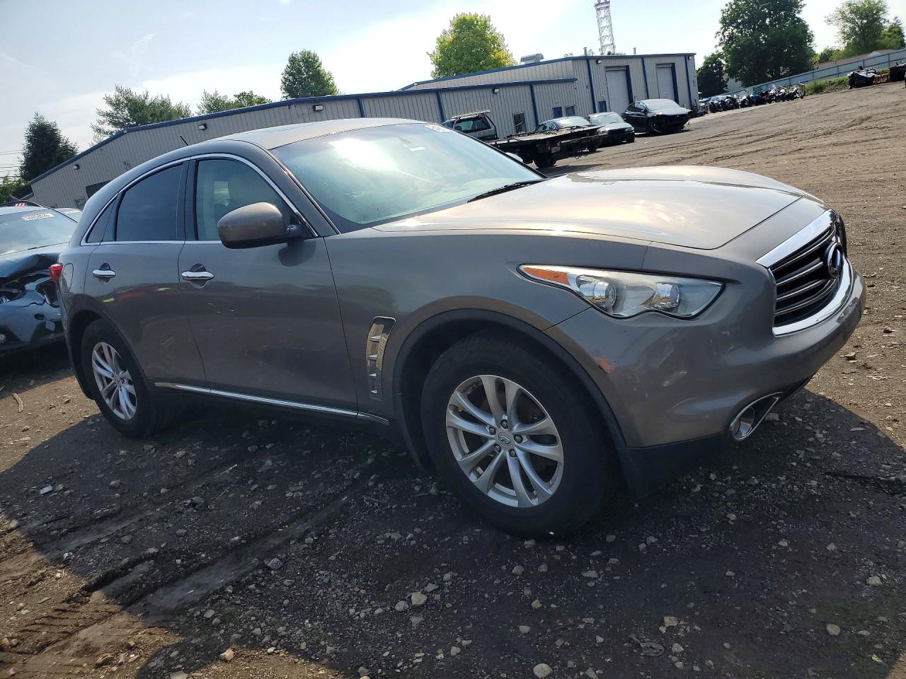 2013 Infiniti Fx37 Base Silver vin: JN8CS1MW8DM172856