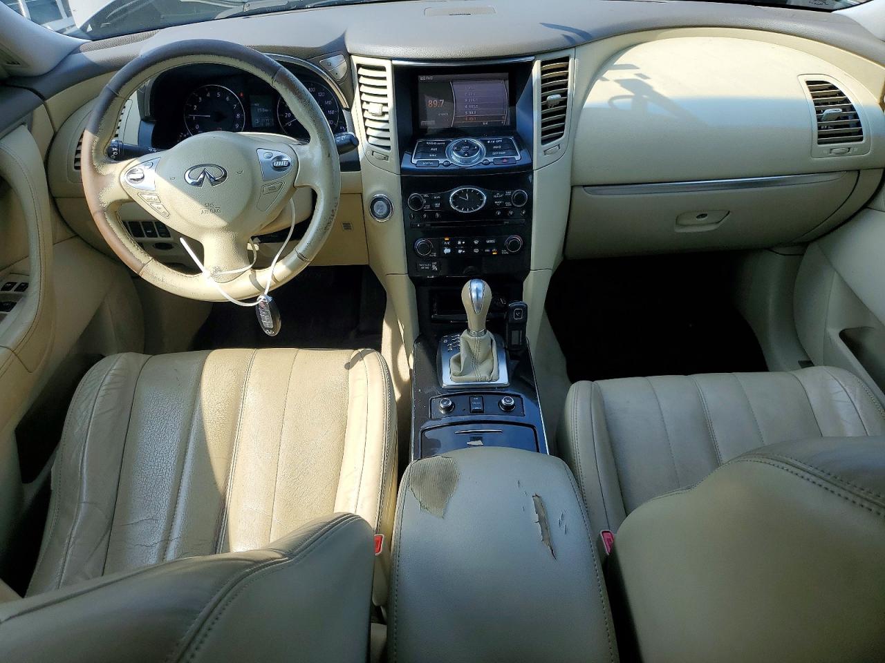 2013 Infiniti Fx37 Base Silver vin: JN8CS1MW8DM172856