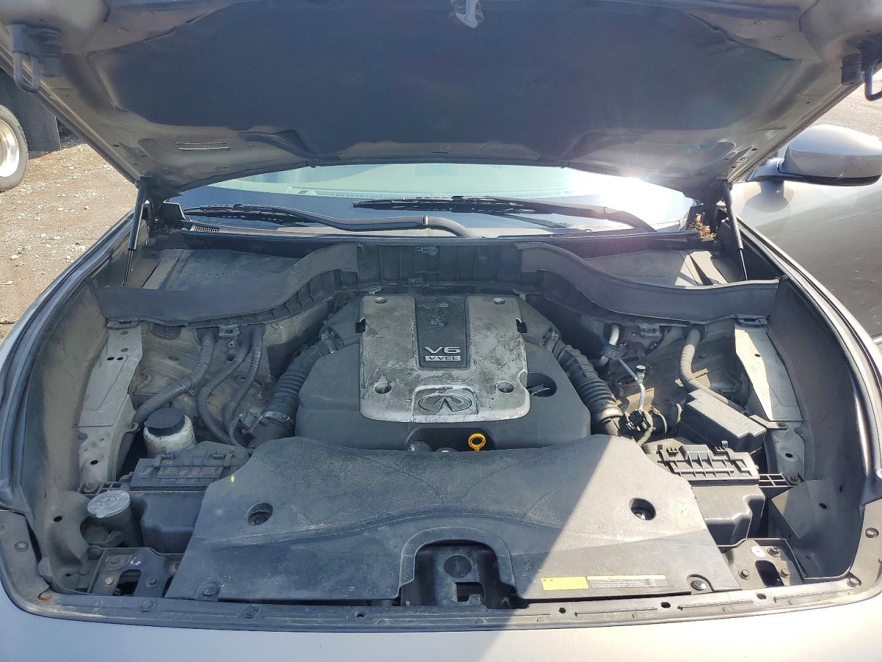 2013 Infiniti Fx37 Base Silver vin: JN8CS1MW8DM172856