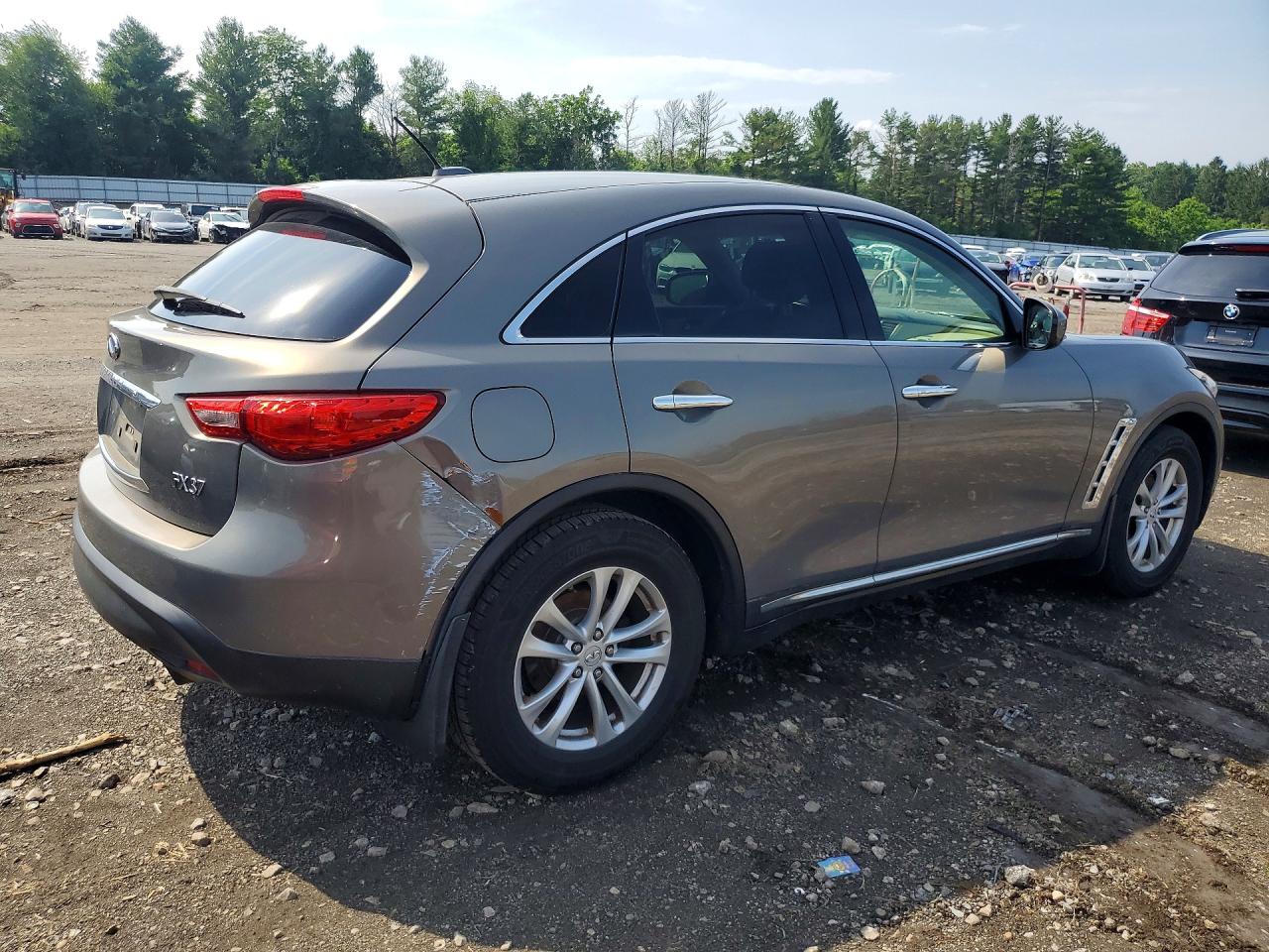 2013 Infiniti Fx37 Base Silver vin: JN8CS1MW8DM172856